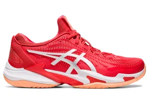 Men's Asics Court FlyteFoam 3 Novak, Fiery Red/White, 9.5 D Medium