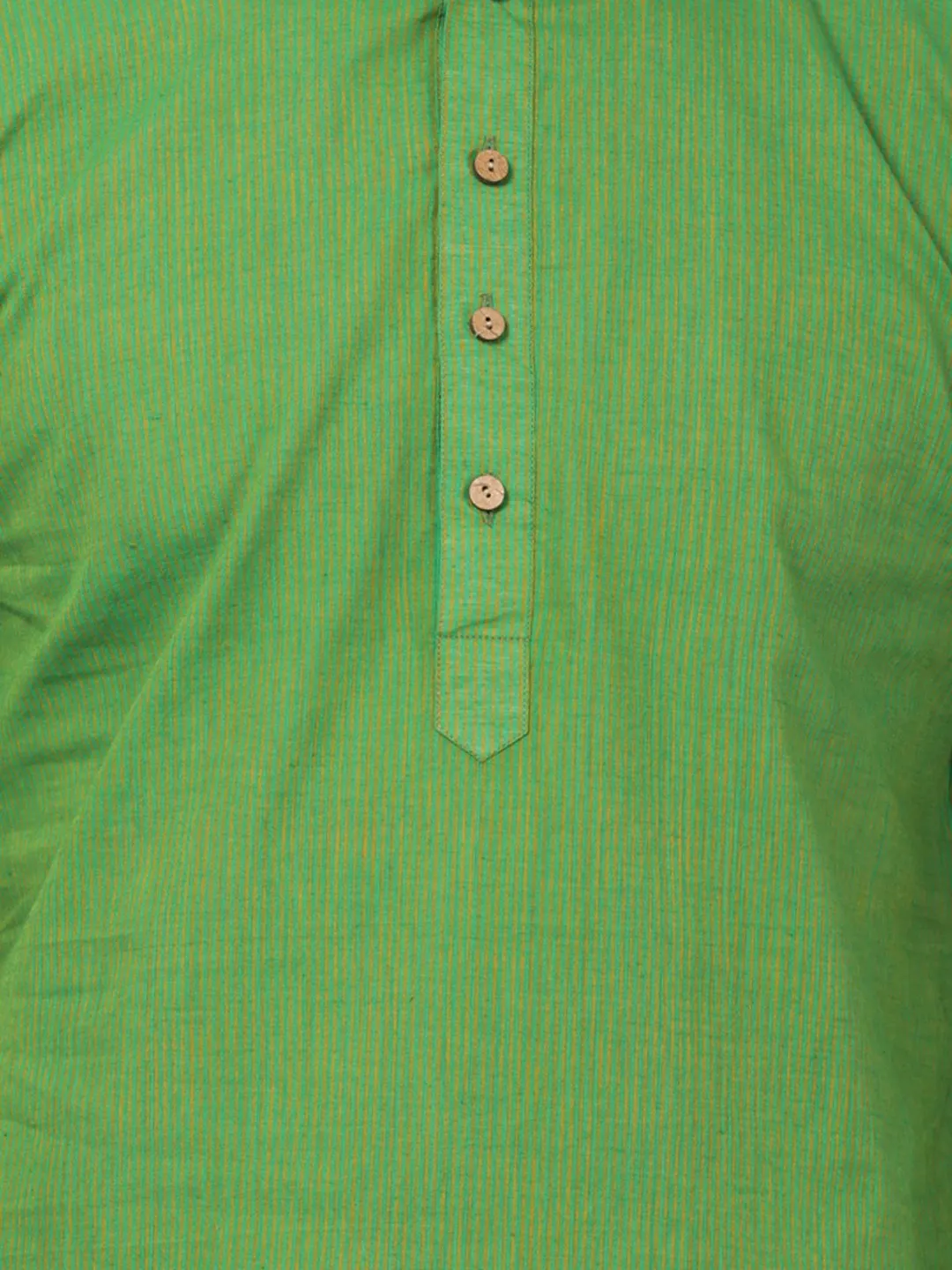 Men's Green Pure Cotton Kurta and Pyjama Set - Vastramay