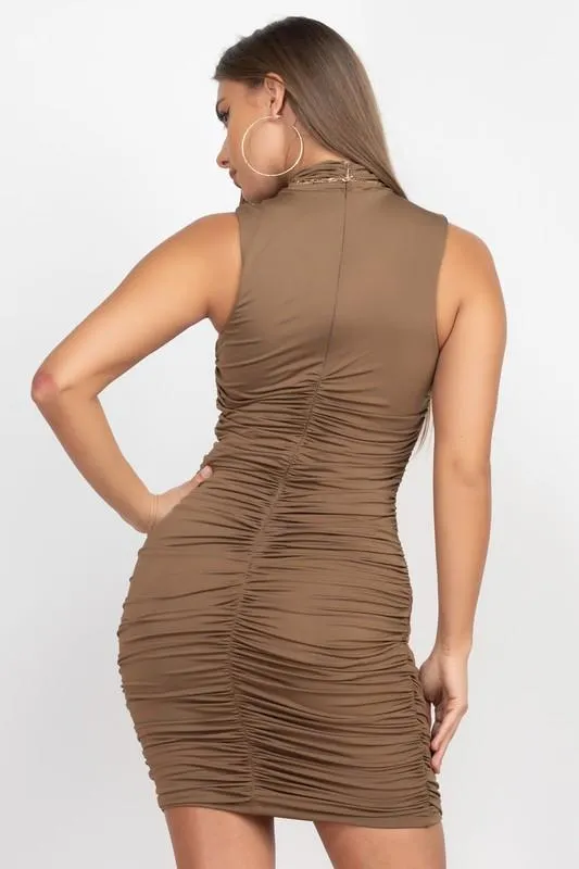 NAISHA MOCK NECK DRESS