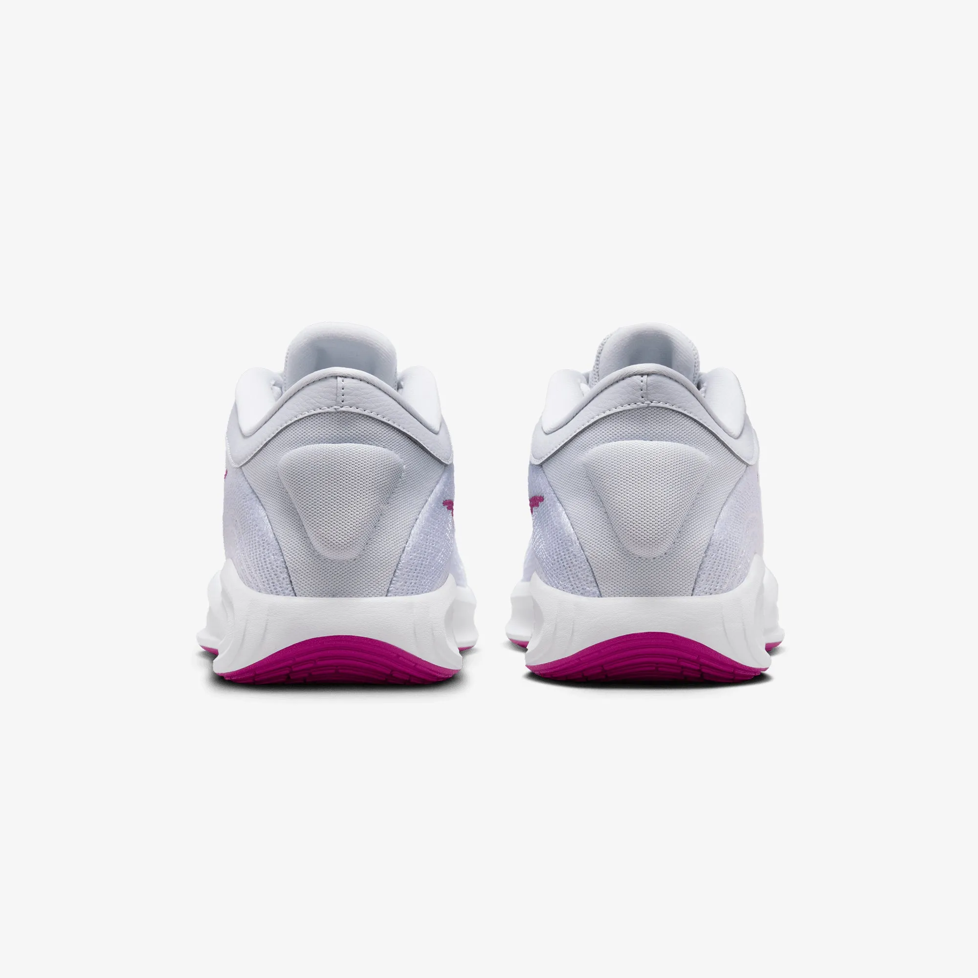 NIKE | G.T. HUSTLE ACADEMY EP { PURE PLATINUM/HOT FUCHSIA-WHITE