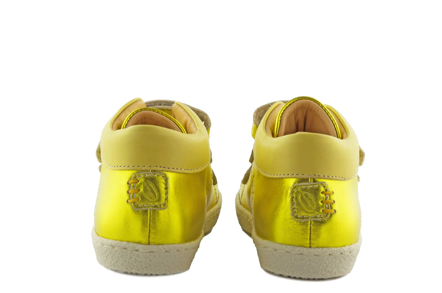 Ocra Girls Metallic Yellow Trainer