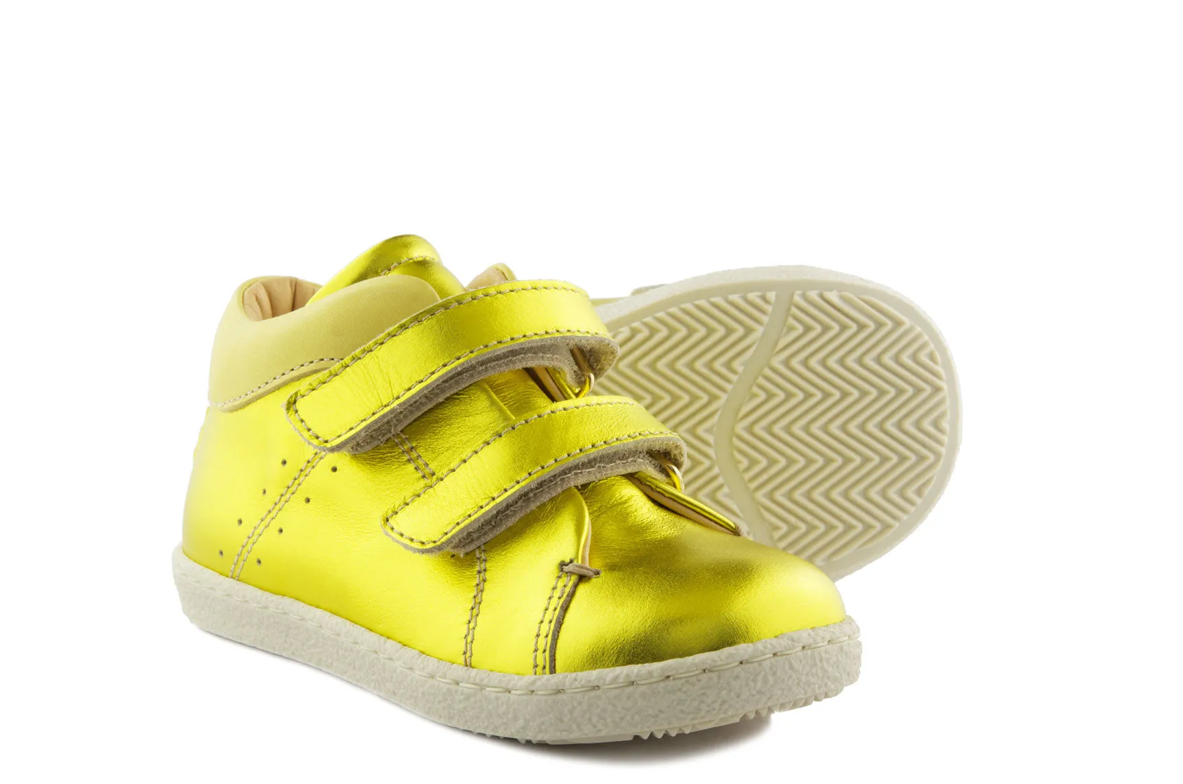 Ocra Girls Metallic Yellow Trainer