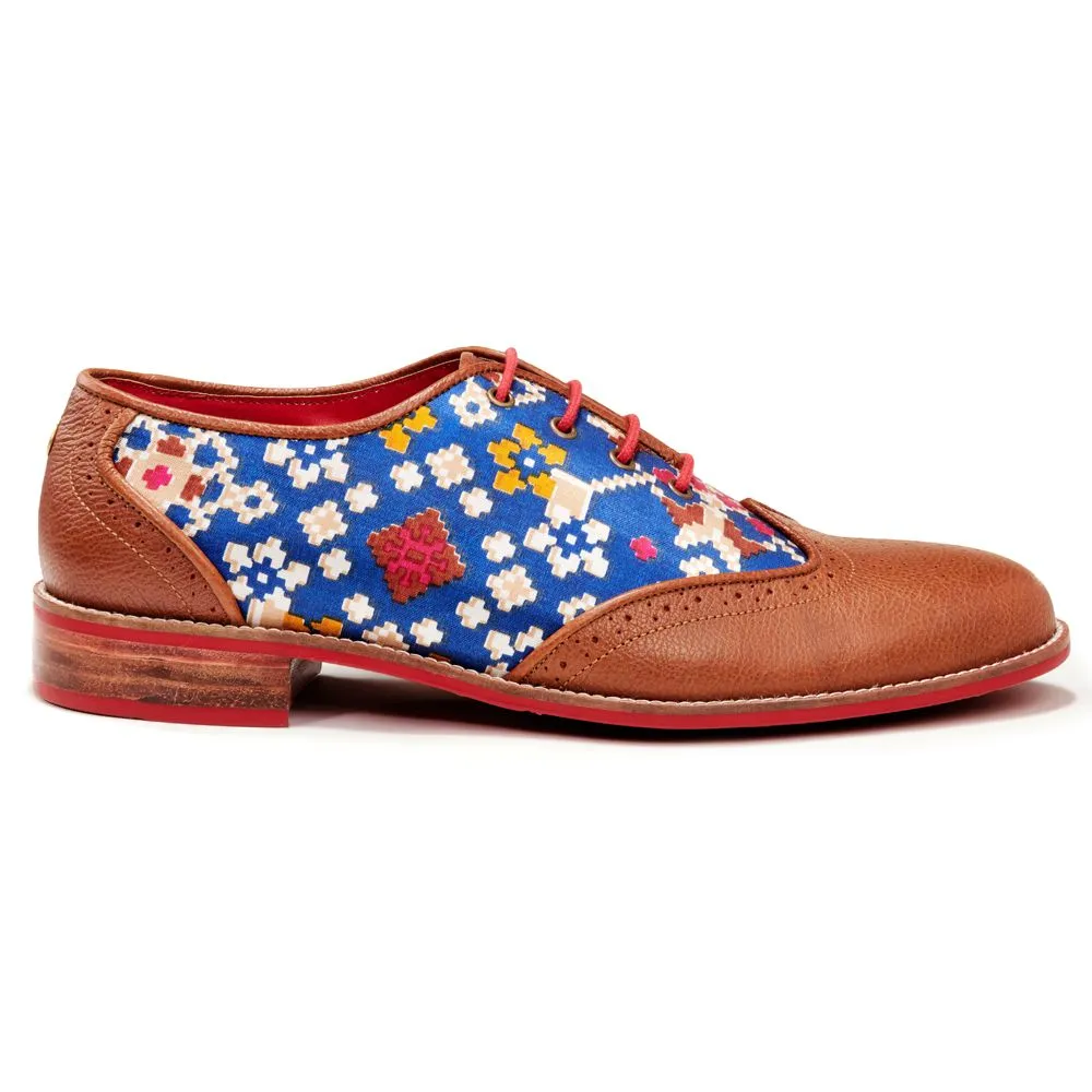 Patola Brogues Men – Cobalt