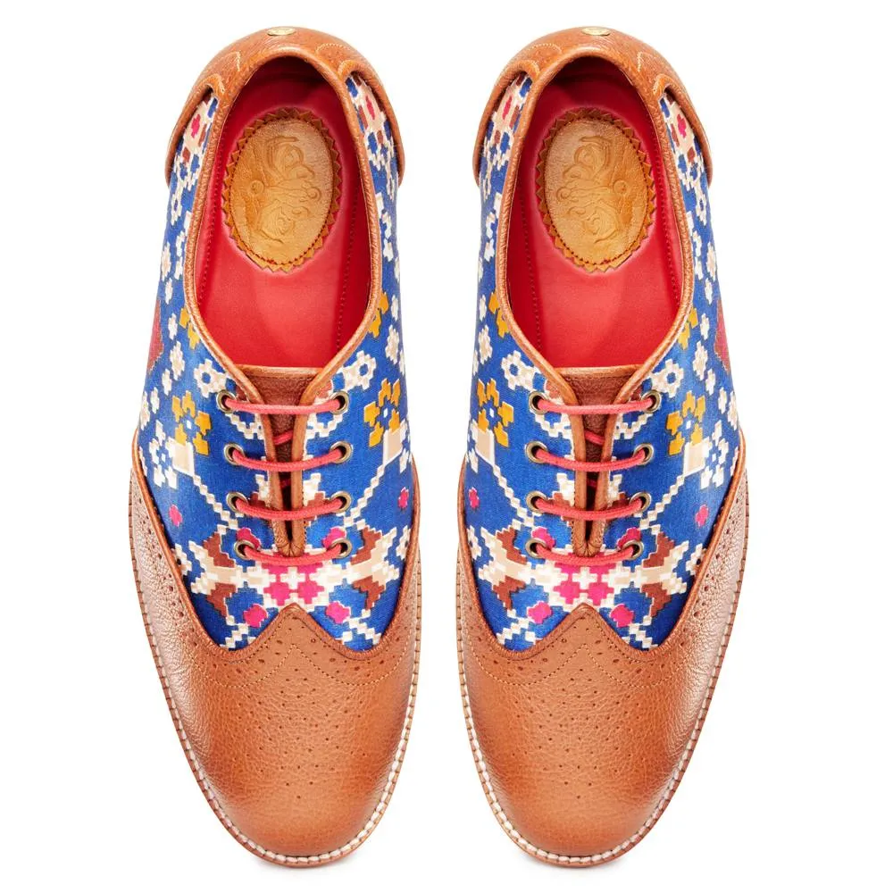 Patola Brogues Men – Cobalt