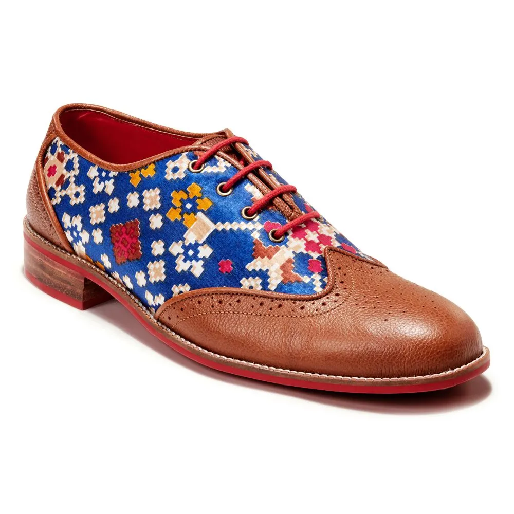 Patola Brogues Men – Cobalt