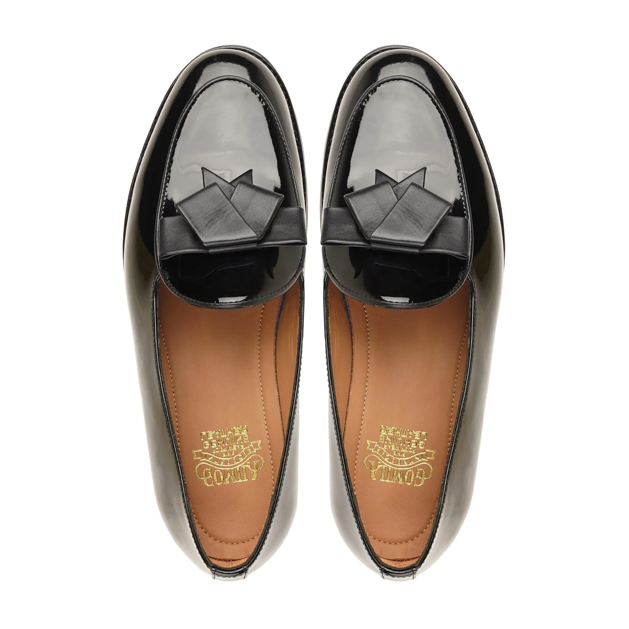 Pavia - Men's Black Box Leather High Shine Loafer