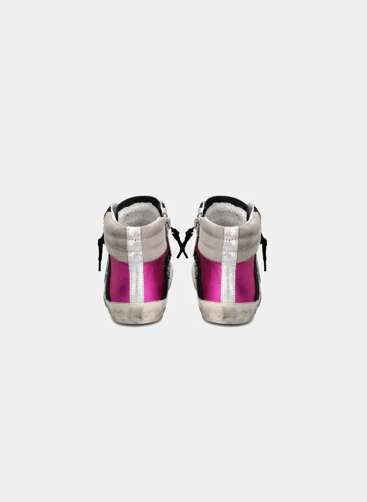 Philippe Model Prsx High Top in Argent Rose