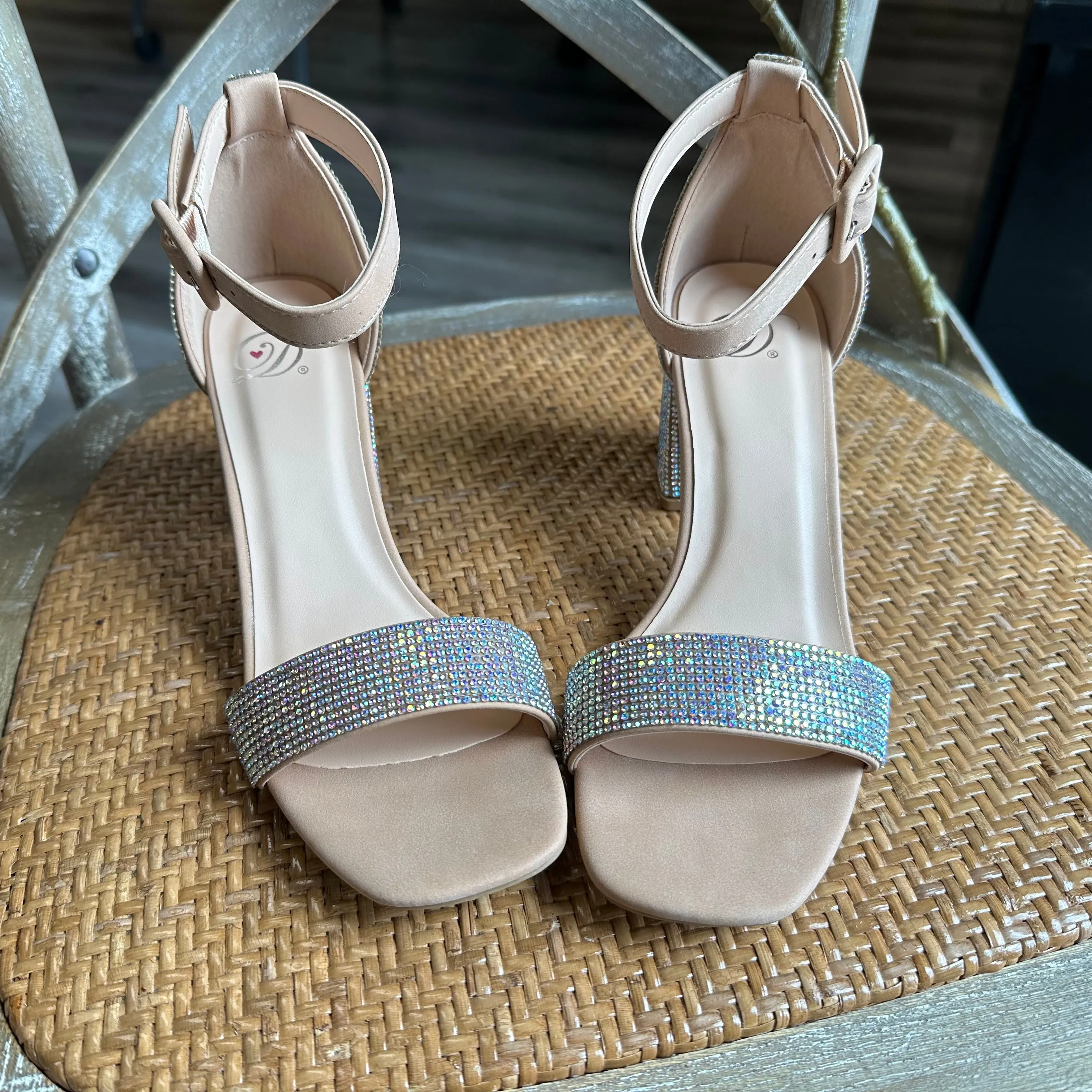 "Crete" Sparkle Dress Sandal
