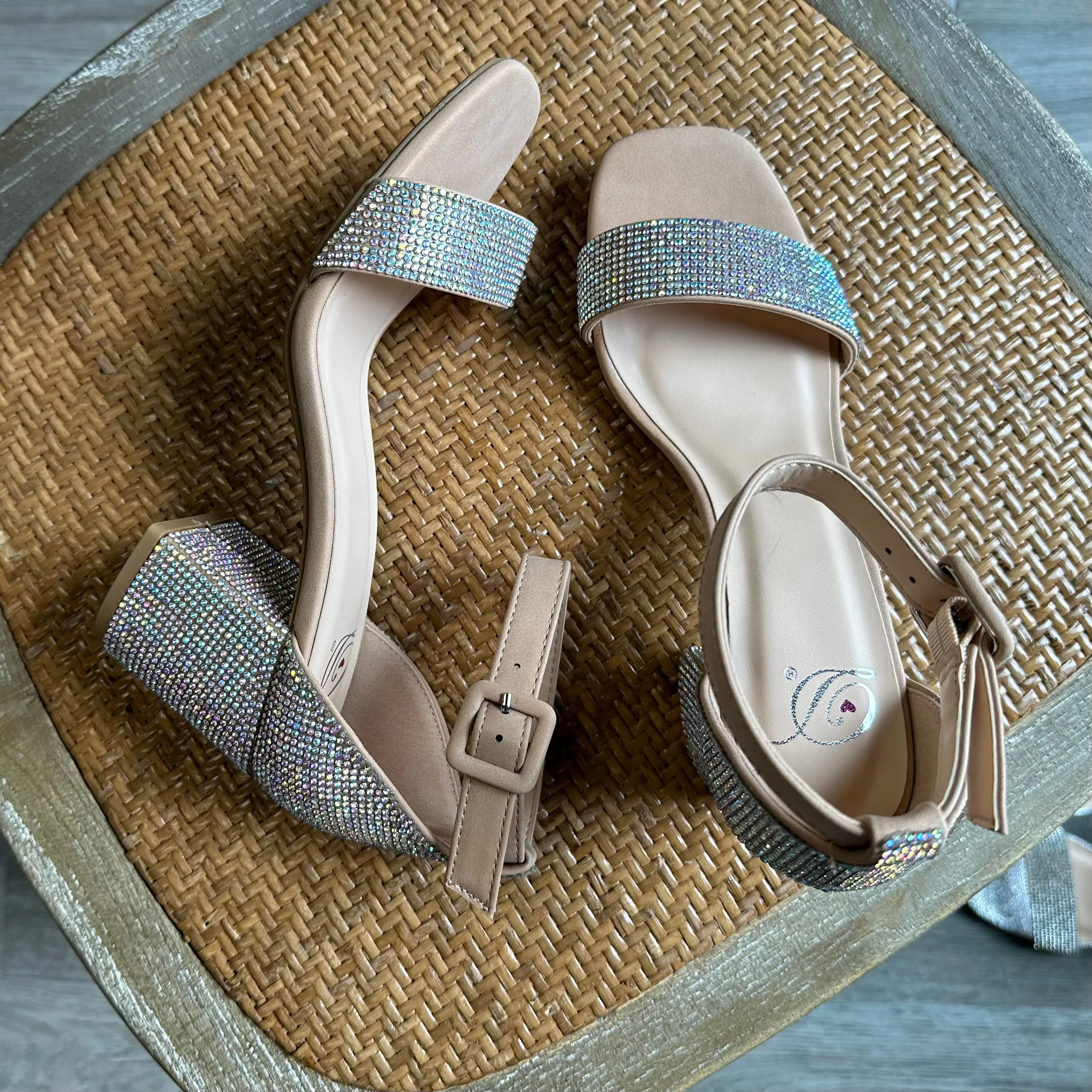 "Crete" Sparkle Dress Sandal