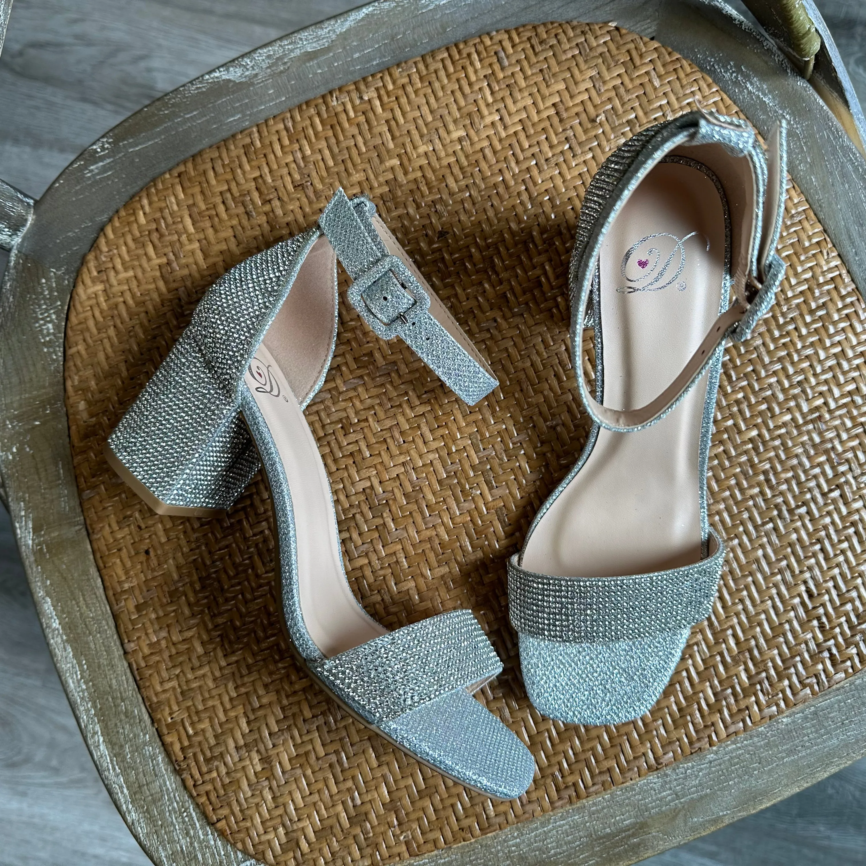 "Crete" Sparkle Dress Sandal