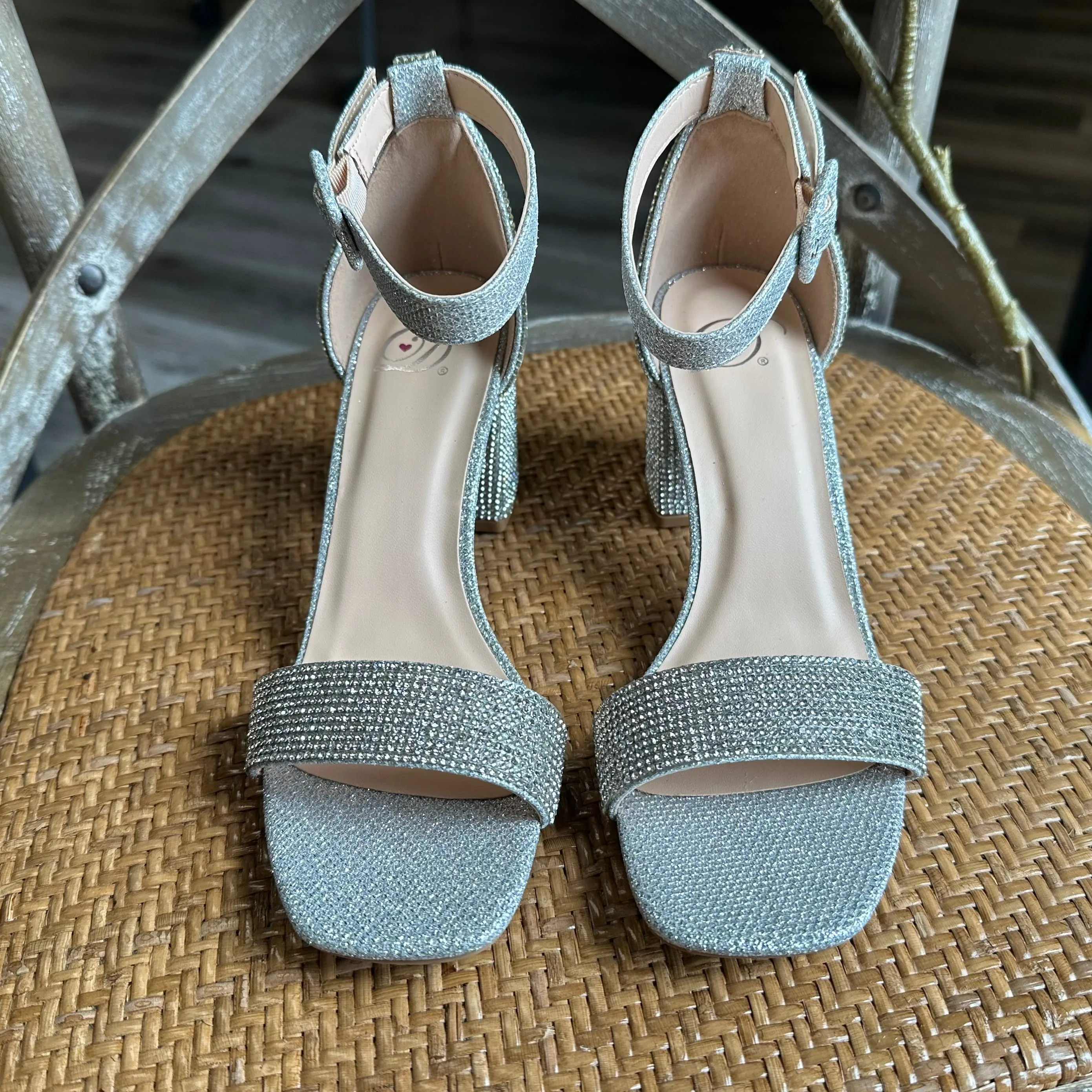 "Crete" Sparkle Dress Sandal