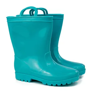 Rain Boot Planters: Turquoise (Pair)