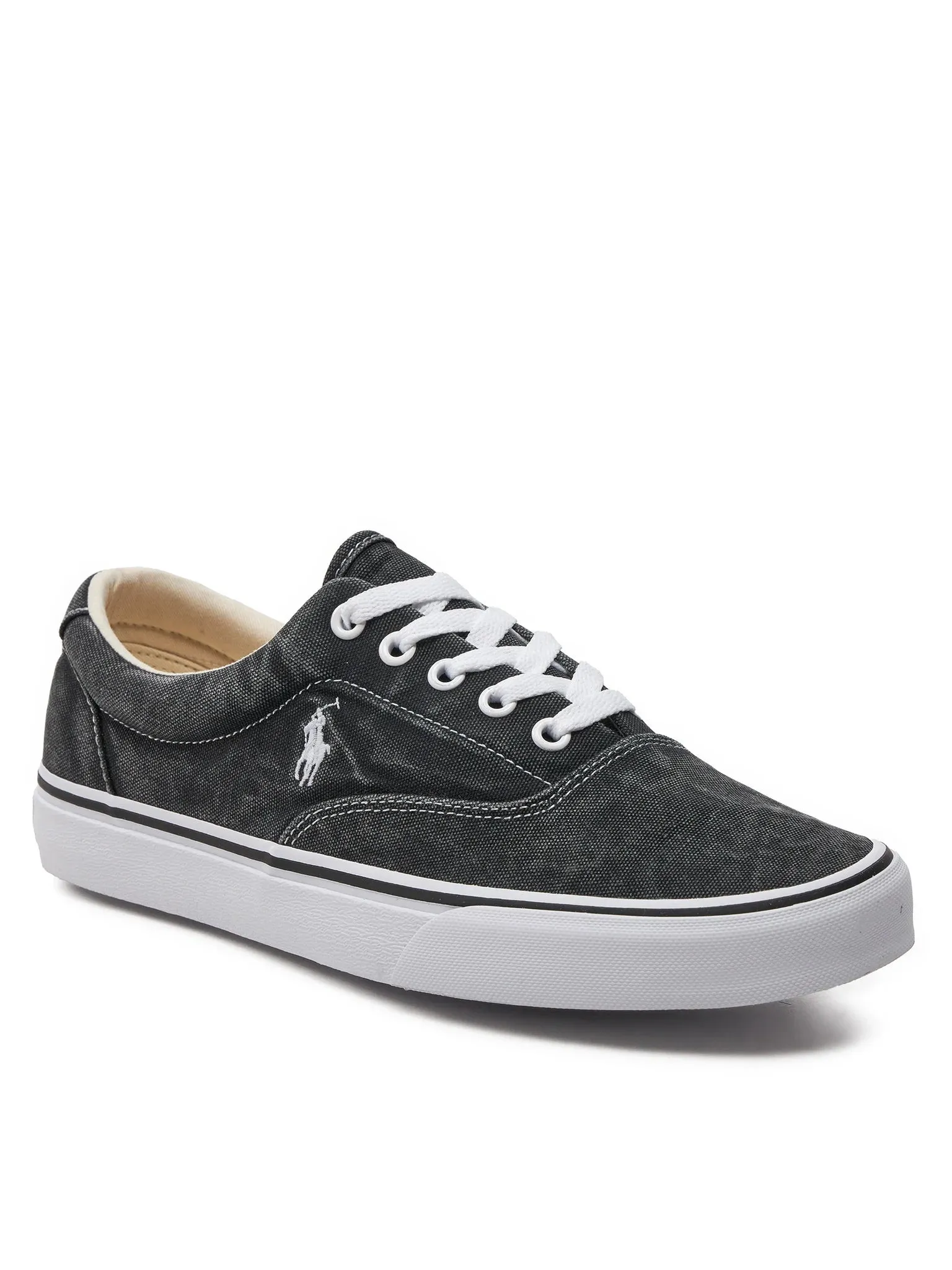 Ralph Lauren Pony Low Top Sneakers | Black