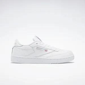 Reebok Footwear Kids Club C Shoes - Grade School WHITE/SHEER GREY-INT