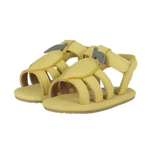 Sadie Sandals | Lemon | Canary Dotted Nubuck