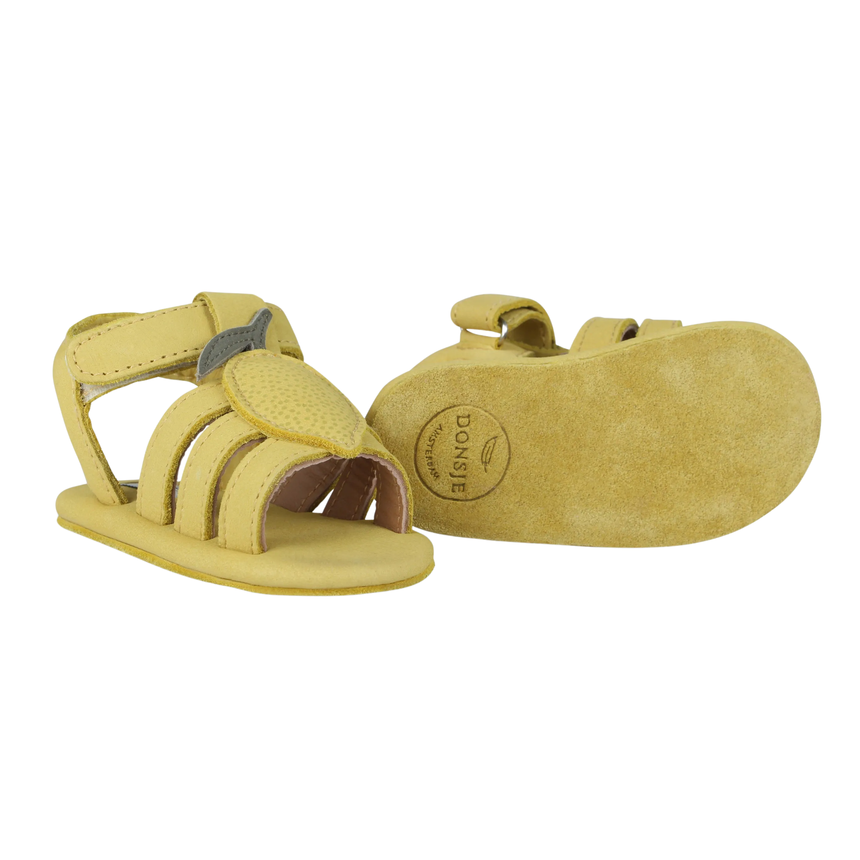 Sadie Sandals | Lemon | Canary Dotted Nubuck