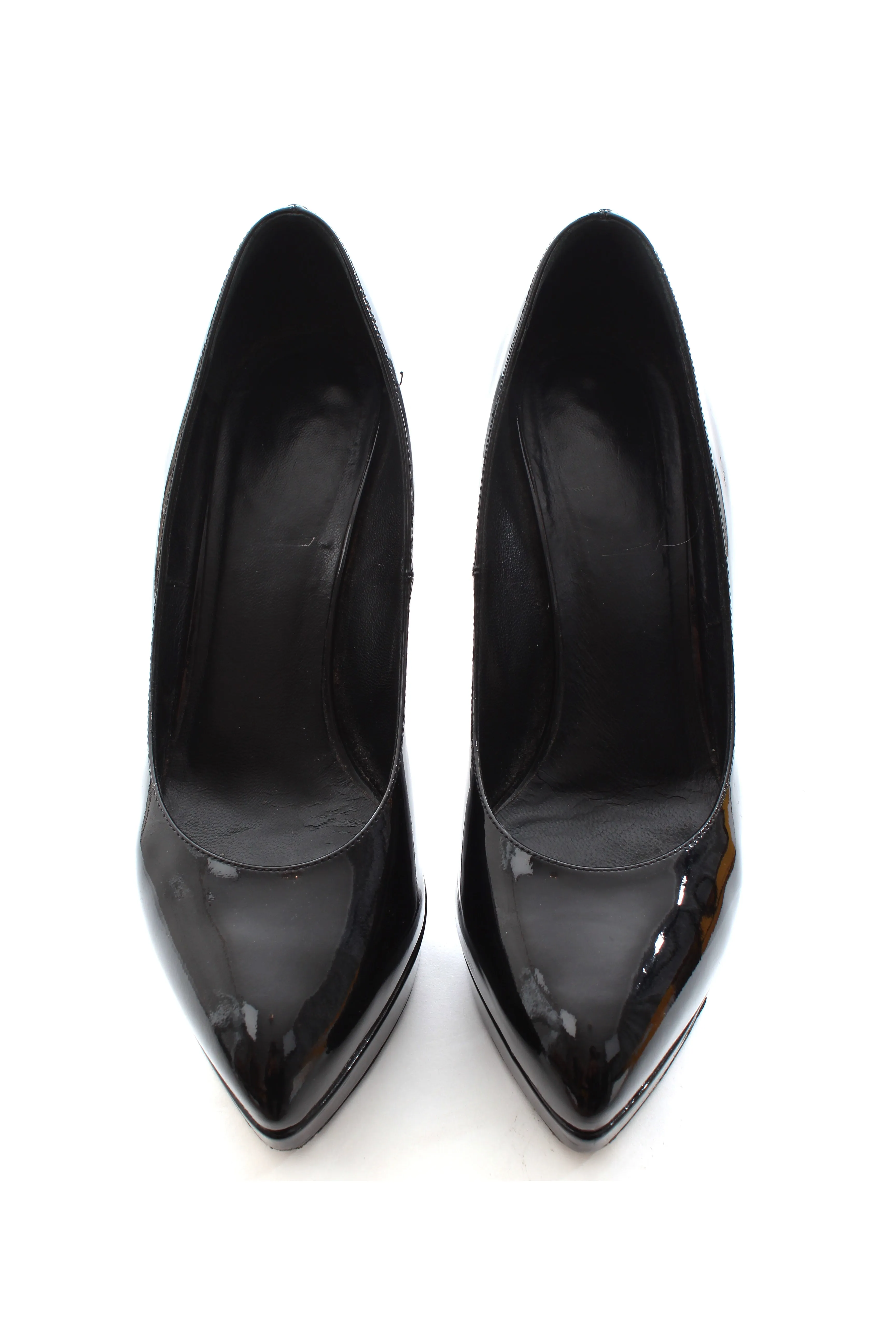 Saint Laurent 'Divine' 85 Patent Leather Pointed Pumps