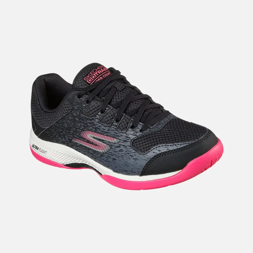 Skechers Viper Court Women's Pickleball Shoes -Black/Pink