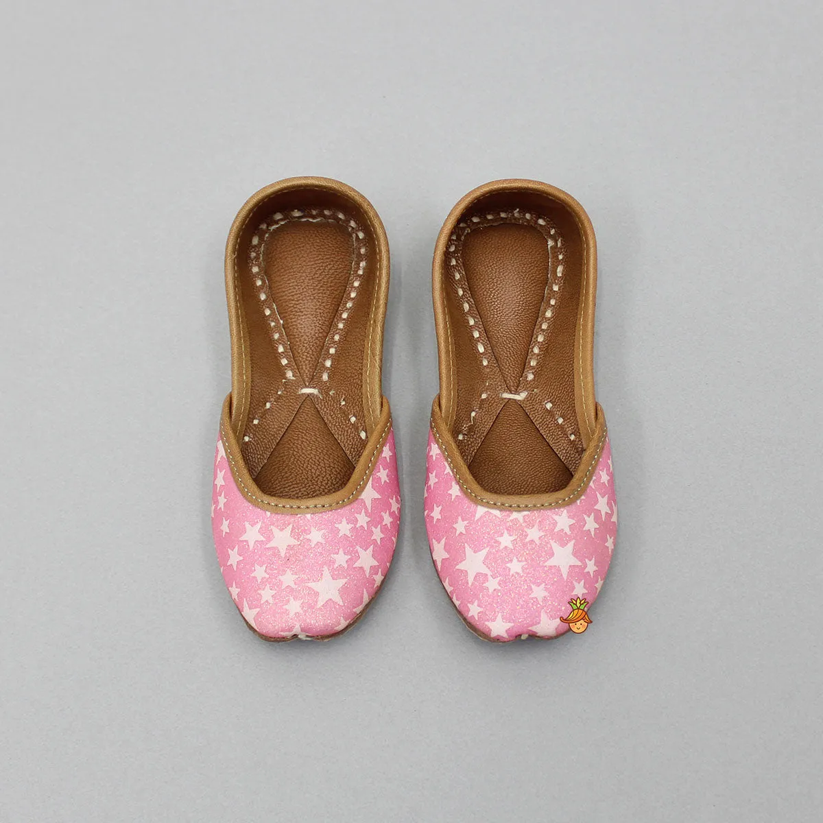 Star Embellished Pink Jutti