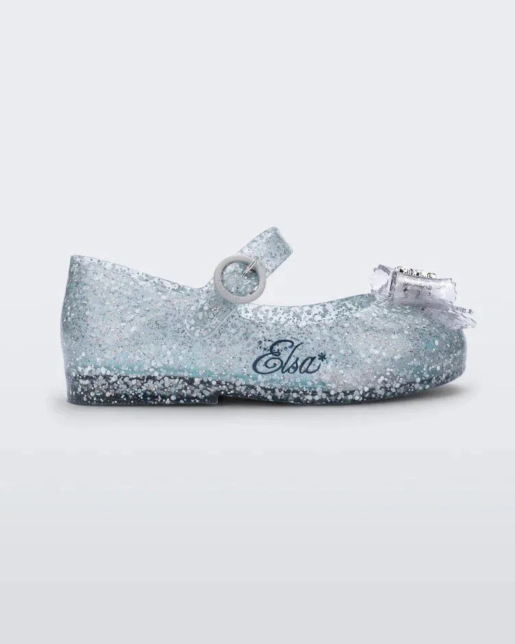 Sweet Love Princess Flat in Glitter Blue