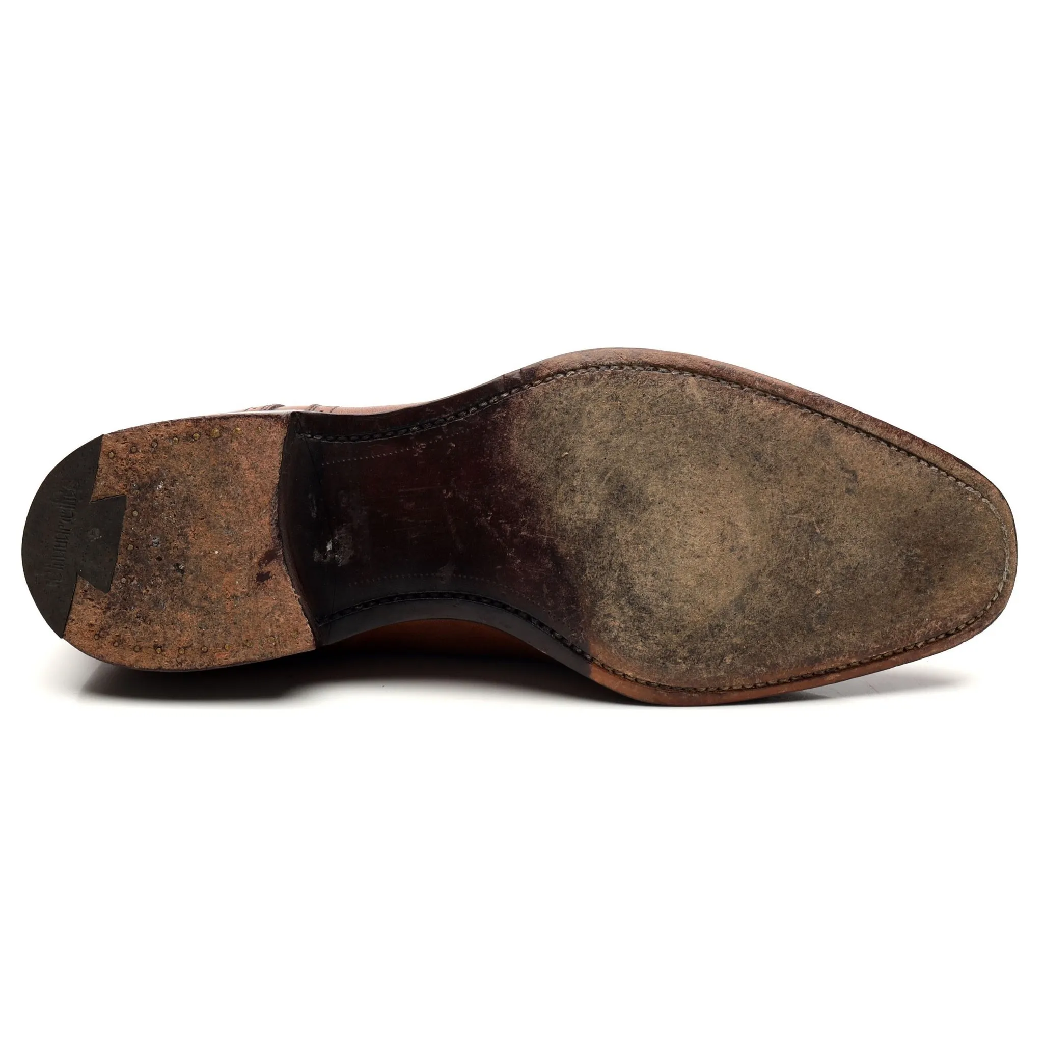 'Tenby' Brown Leather Oxford Semi Brogues UK 7 G