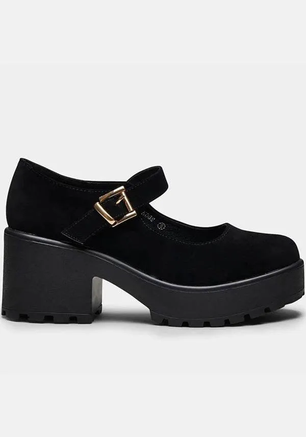Tira [Black Suede] | MARY JANES