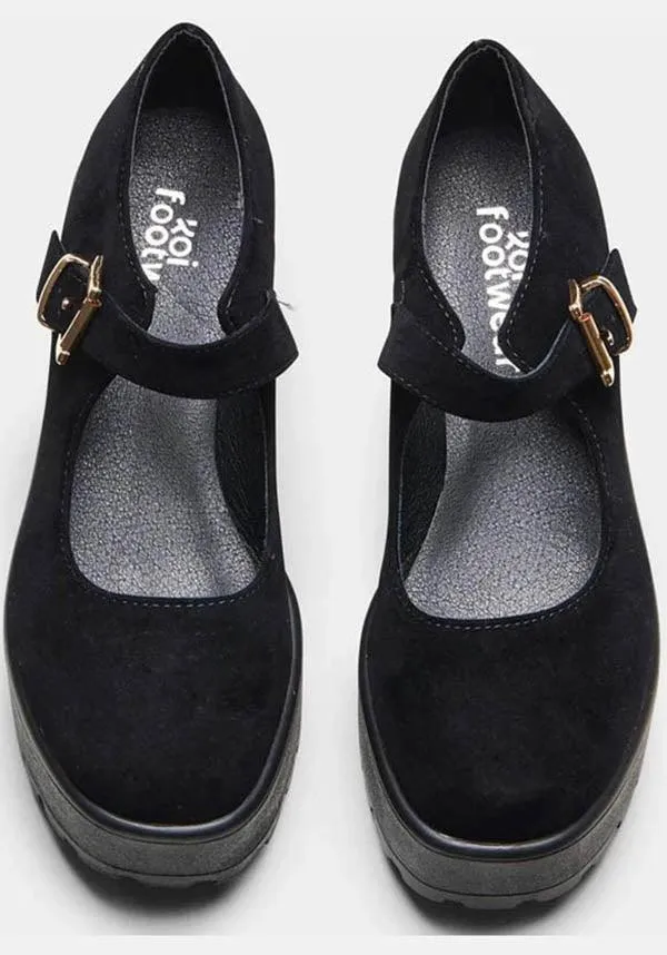 Tira [Black Suede] | MARY JANES