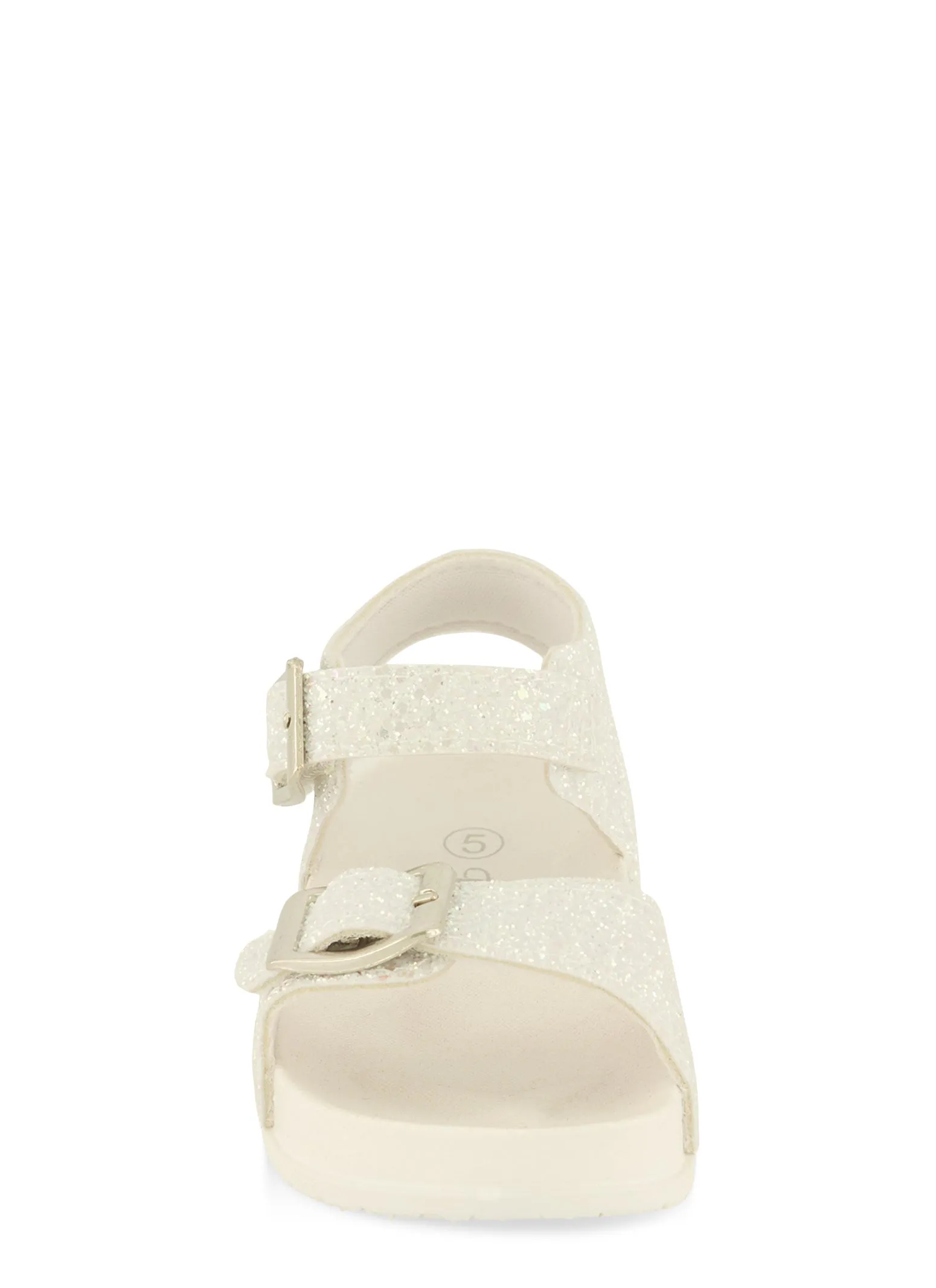 Toddler Girls Glitter Buckle Band Ankle Strap Sandals