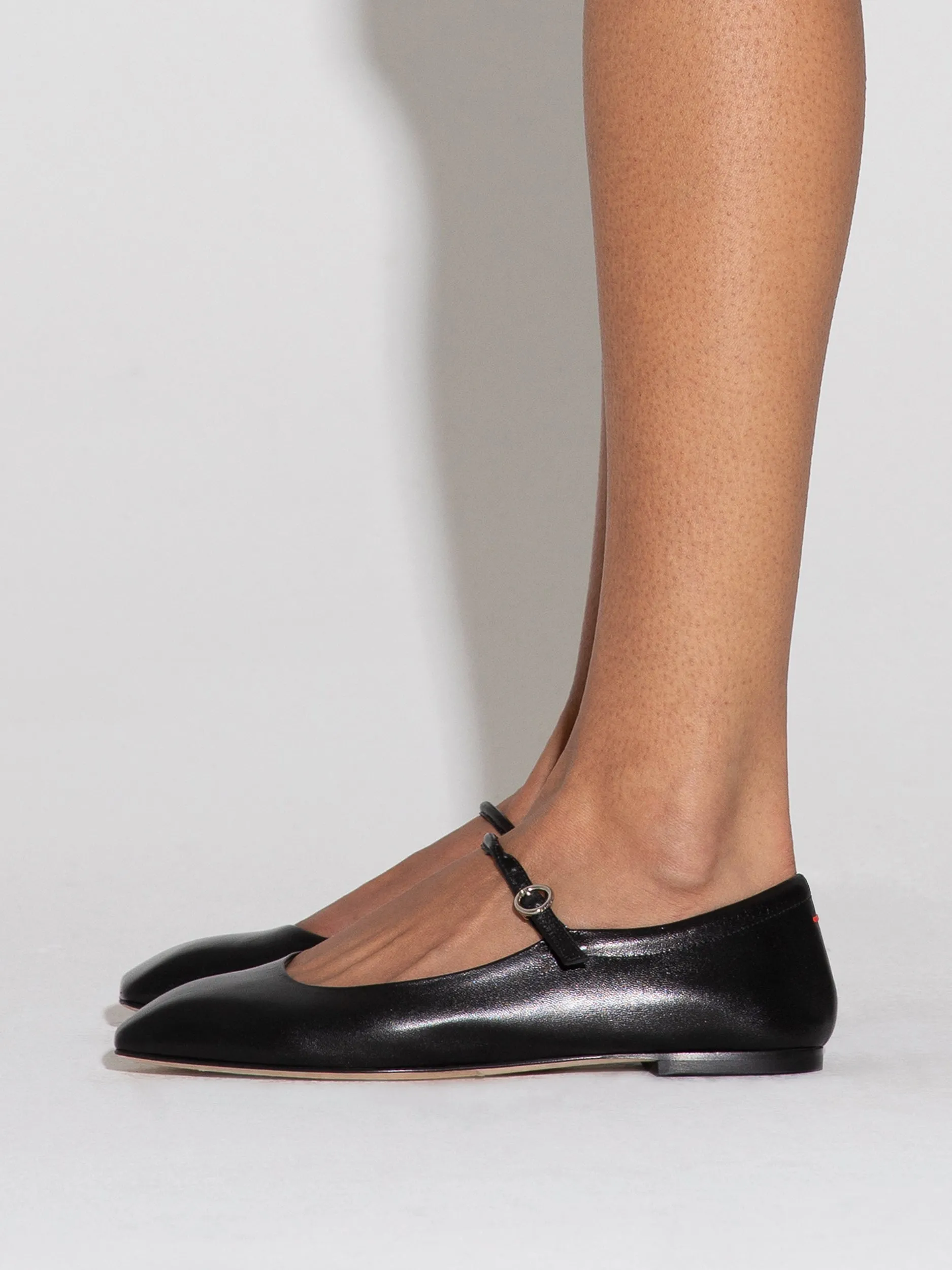 Uma Leather Mary-Jane Flats