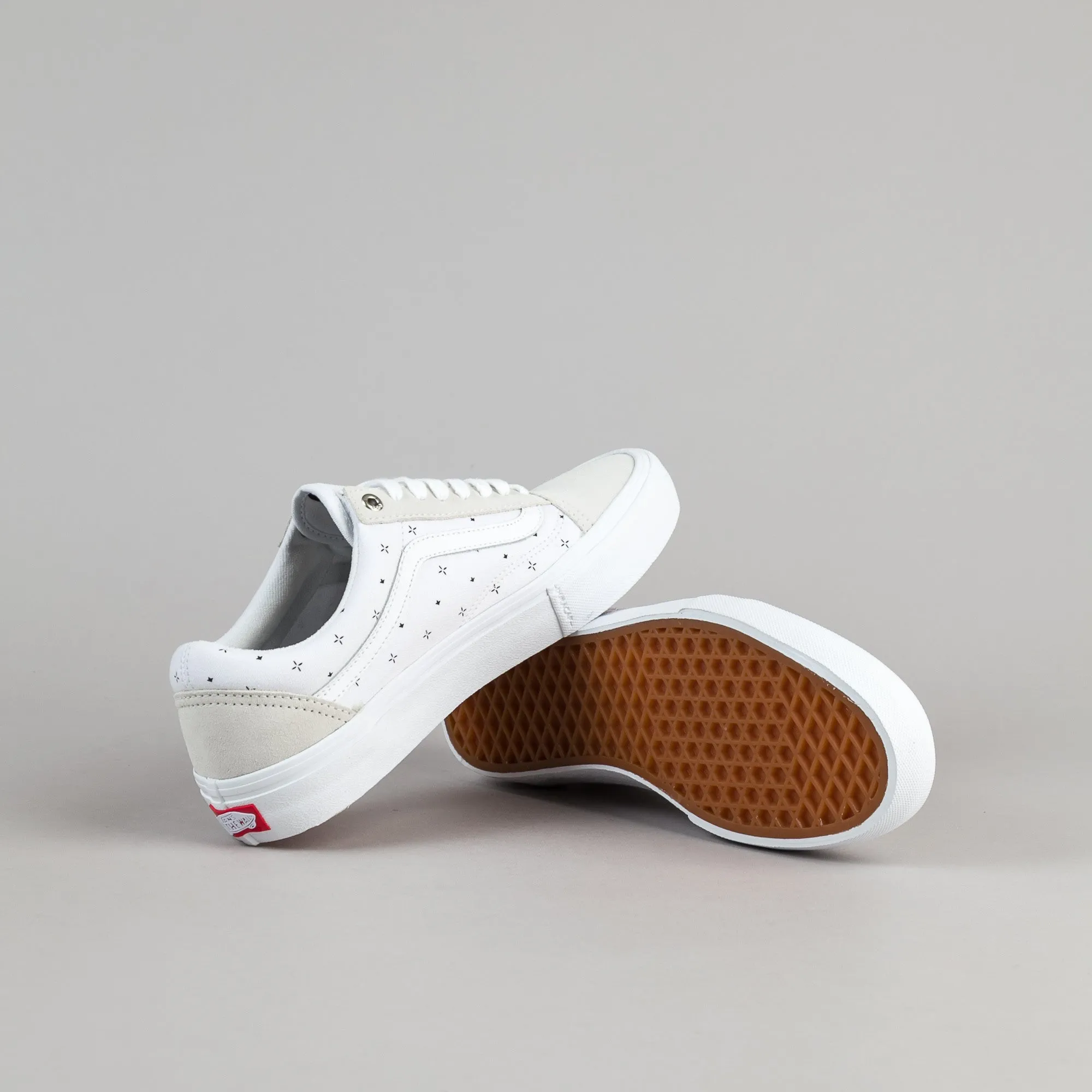 Vans Old Skool Pro Shoes - (Bandana) White