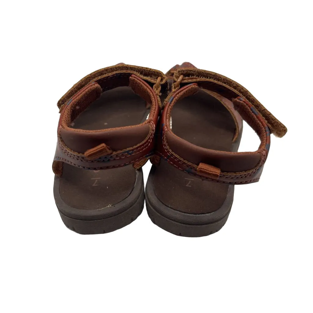 Velcro Faux Leather Sandals