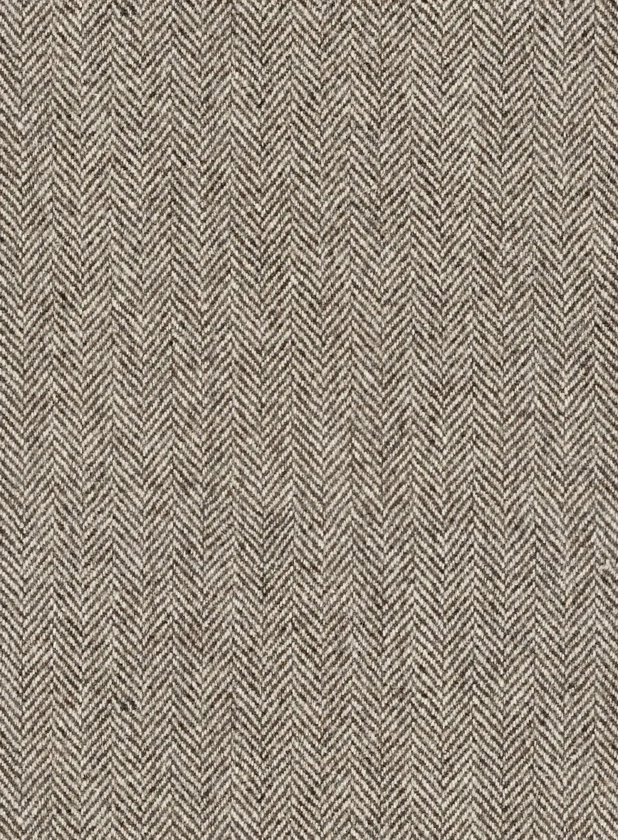 Vintage Herringbone Brown Tweed Pants