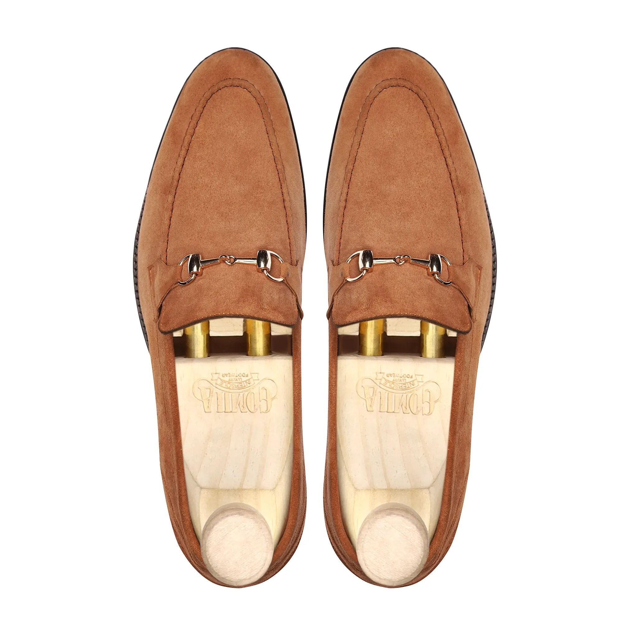 Watson - Men's Tan Kid Suede Loafer