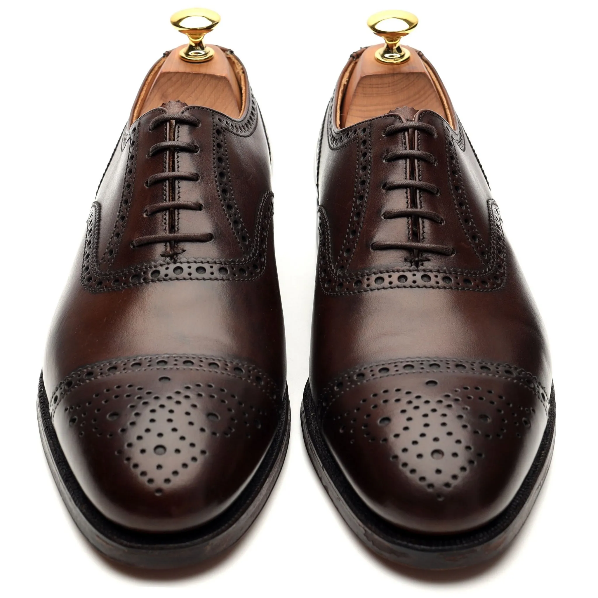 'Westfield' Dark Brown Leather Oxford Brogue UK 6.5 E