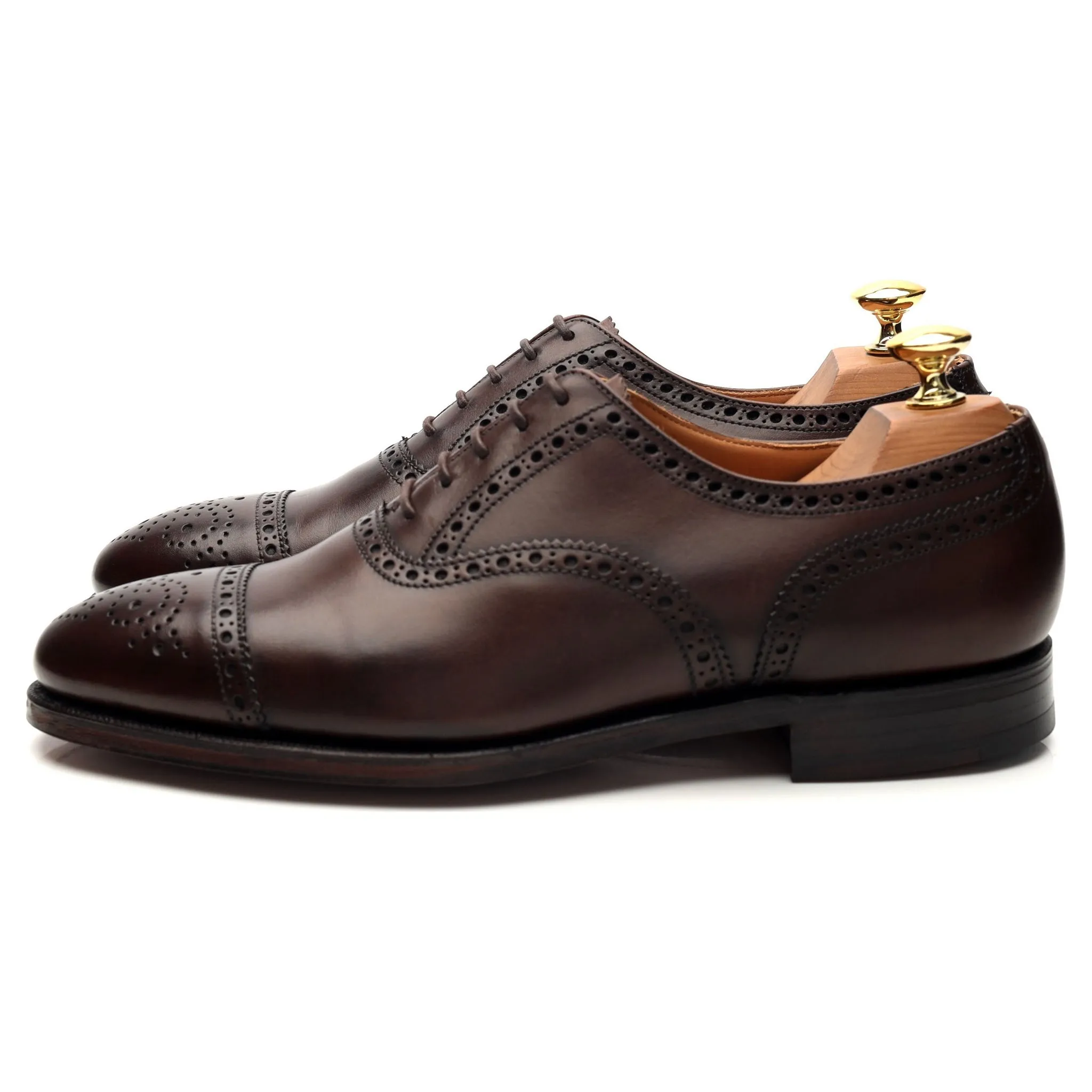 'Westfield' Dark Brown Leather Oxford Brogue UK 6.5 E