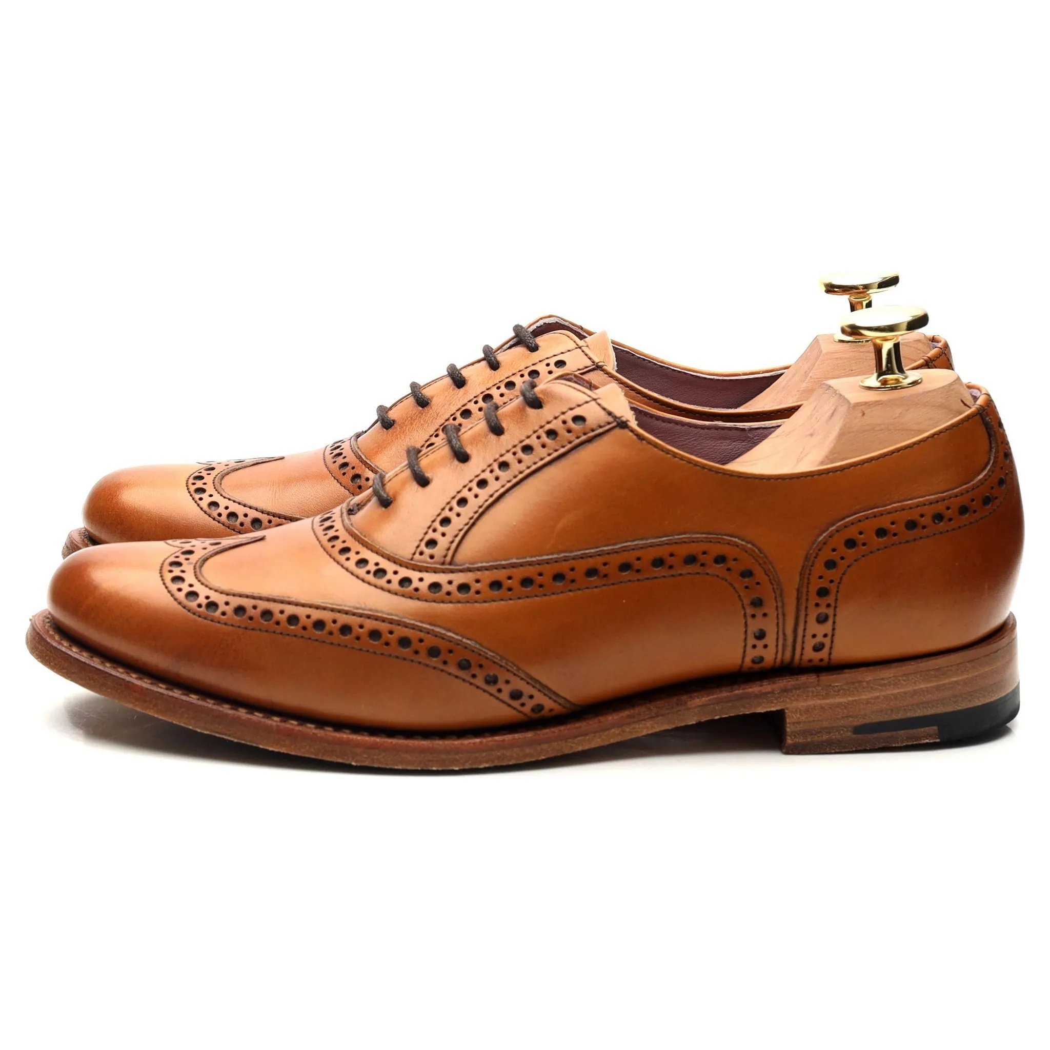 Women's 'Freya' Tan Brown Leather Oxford UK 4.5 D