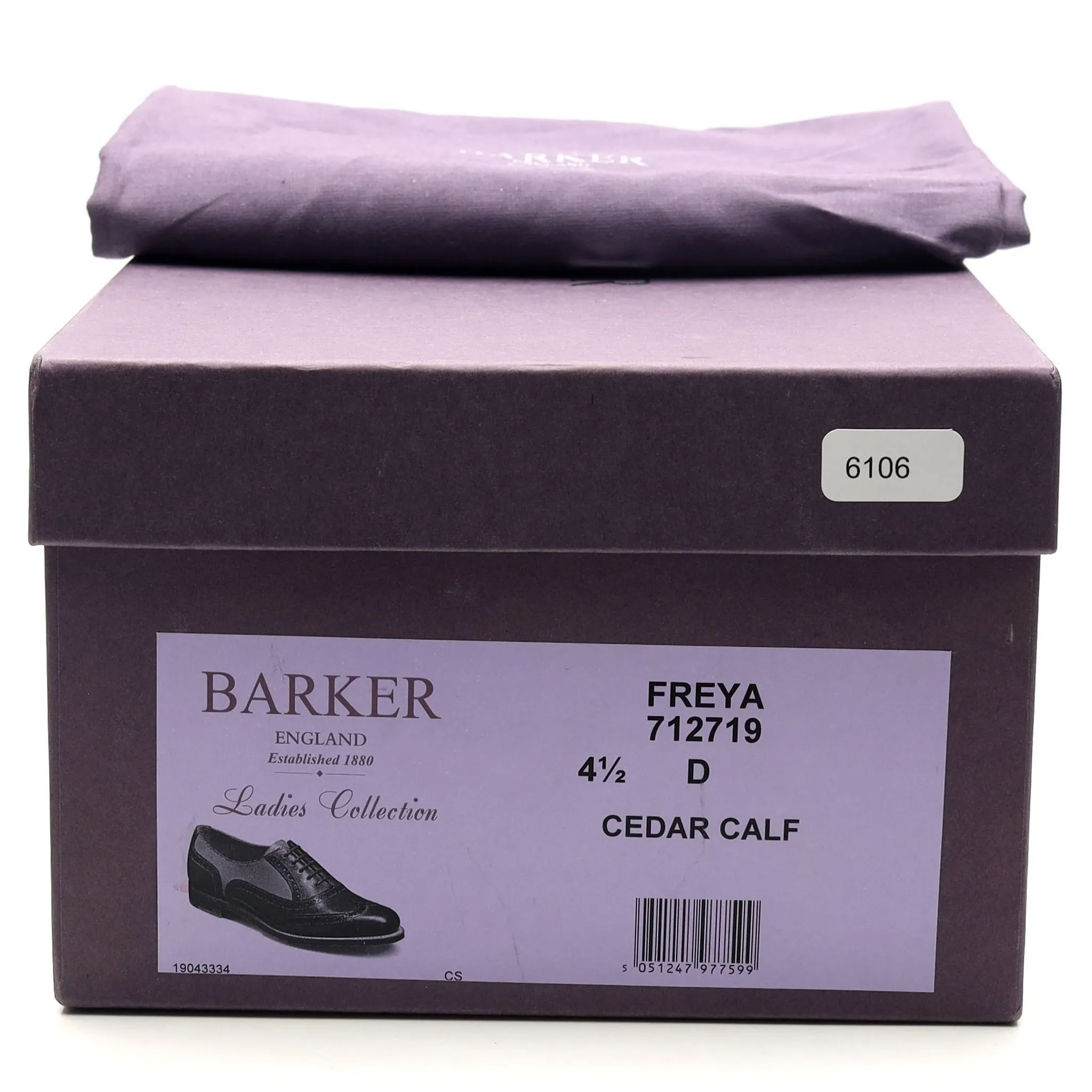 Women's 'Freya' Tan Brown Leather Oxford UK 4.5 D