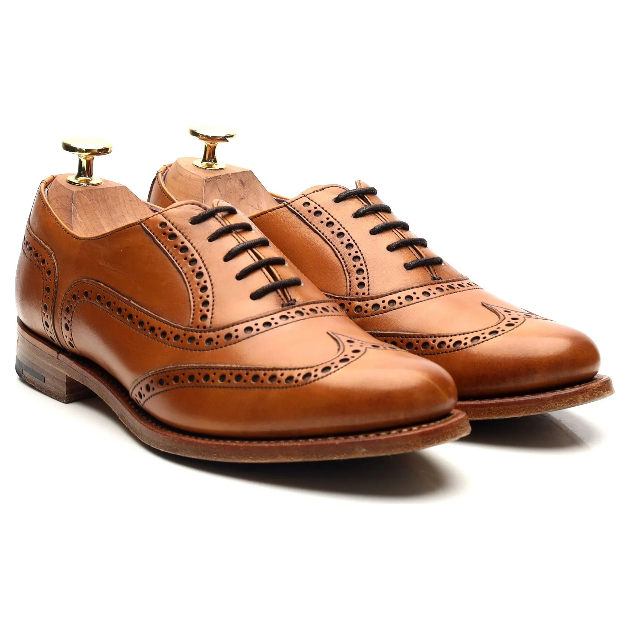 Women's 'Freya' Tan Brown Leather Oxford UK 4.5 D