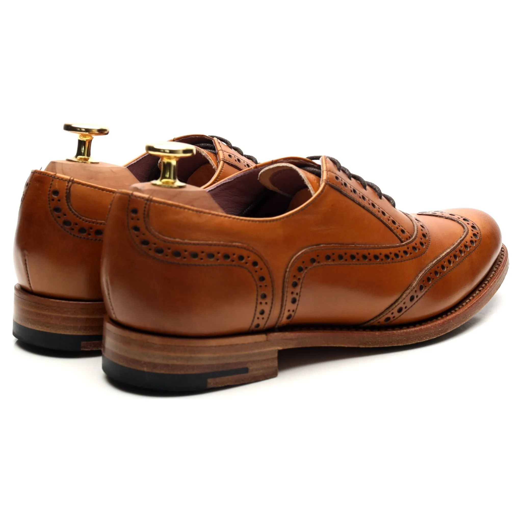 Women's 'Freya' Tan Brown Leather Oxford UK 4.5 D