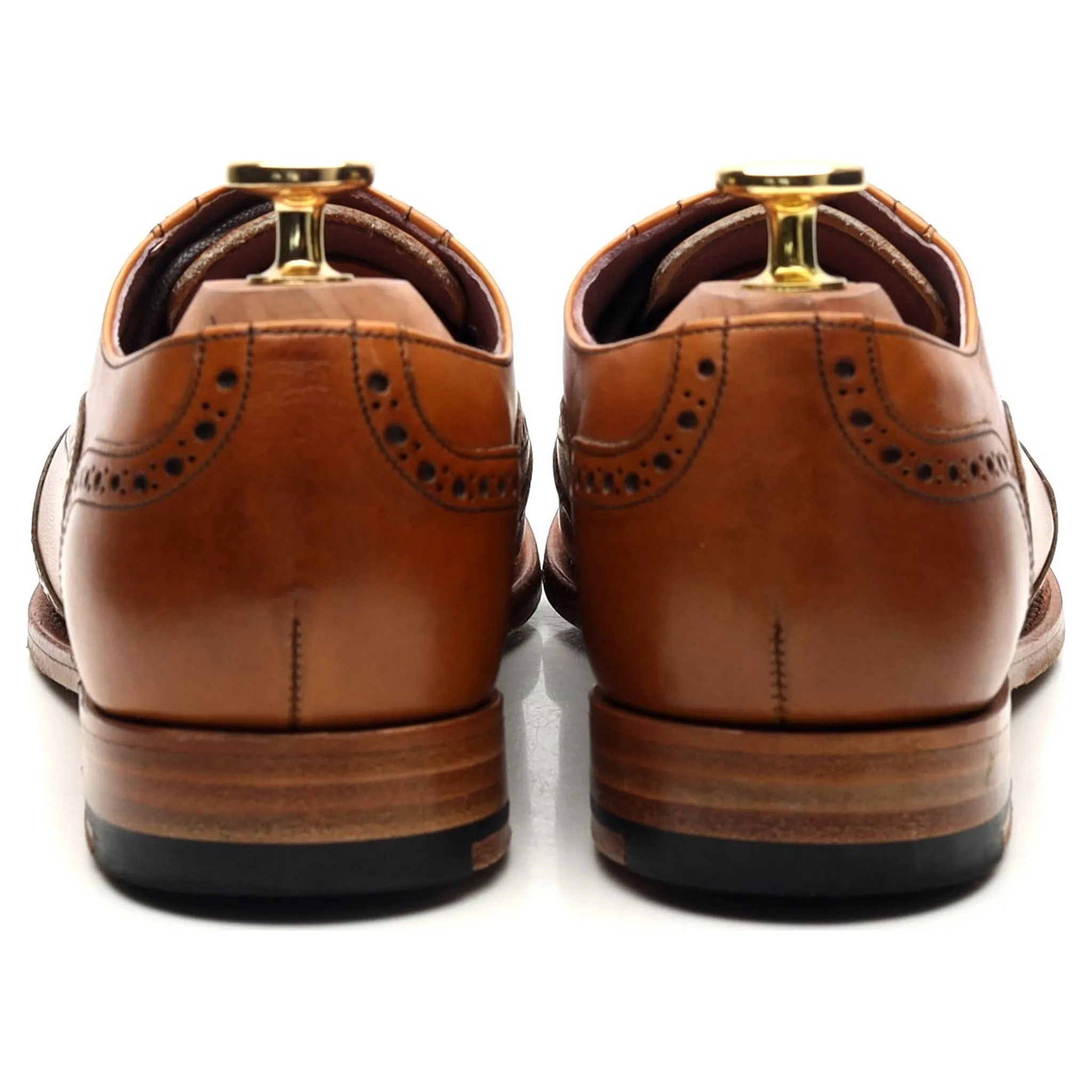 Women's 'Freya' Tan Brown Leather Oxford UK 4.5 D