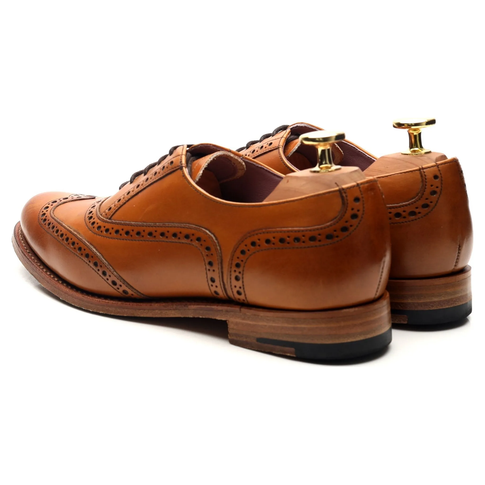 Women's 'Freya' Tan Brown Leather Oxford UK 4.5 D