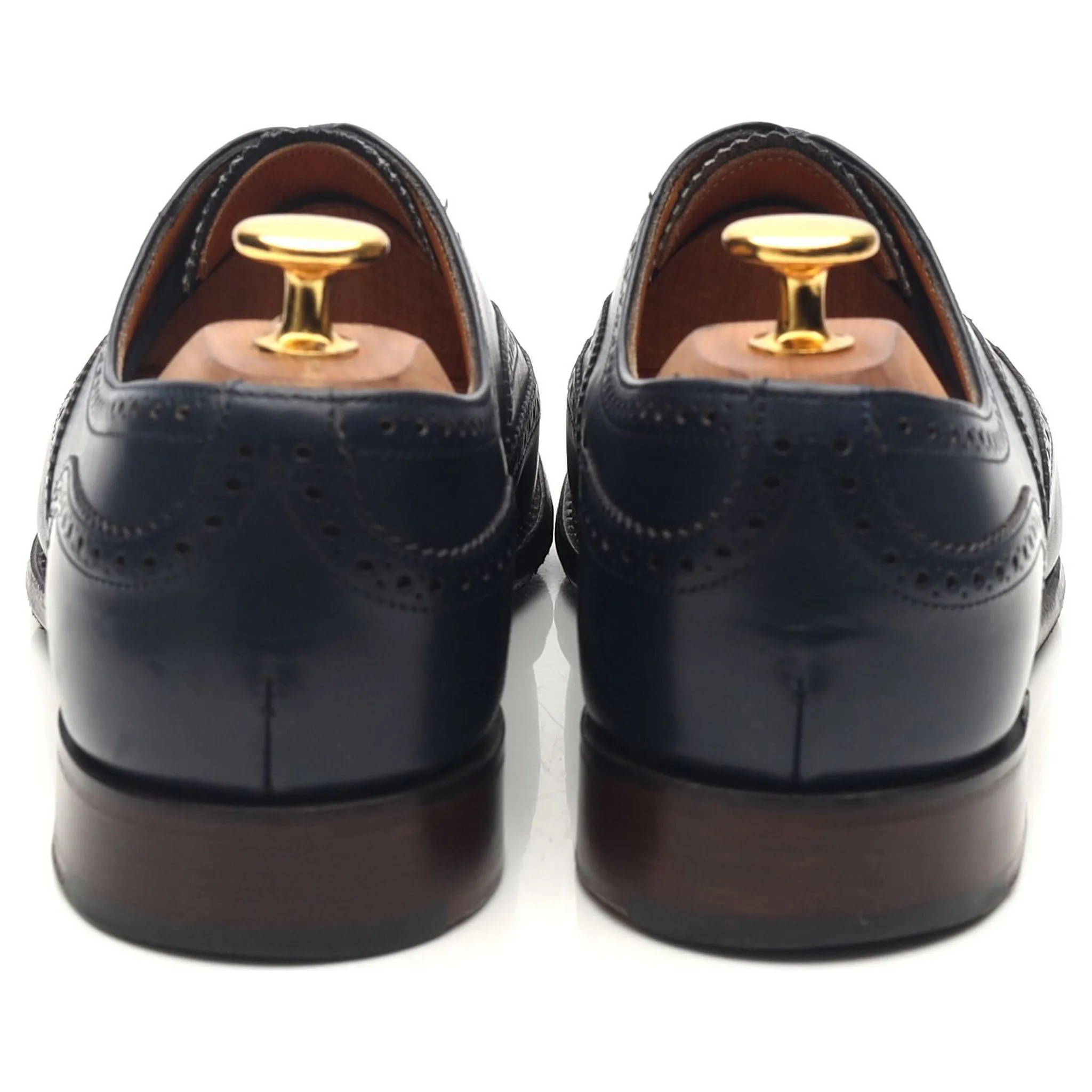 Women's 'Maisie' Blue Leather Brogues UK 5 D