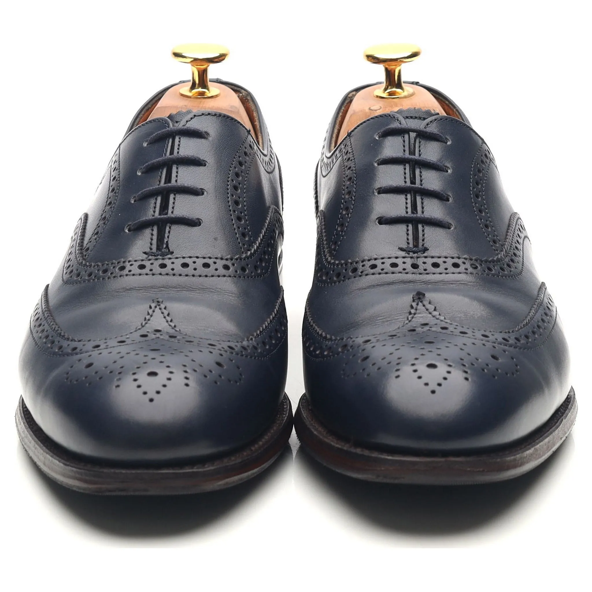 Women's 'Maisie' Blue Leather Brogues UK 5 D