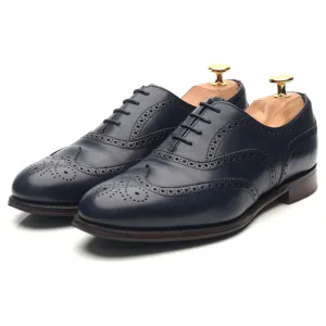 Women's 'Maisie' Blue Leather Brogues UK 5 D