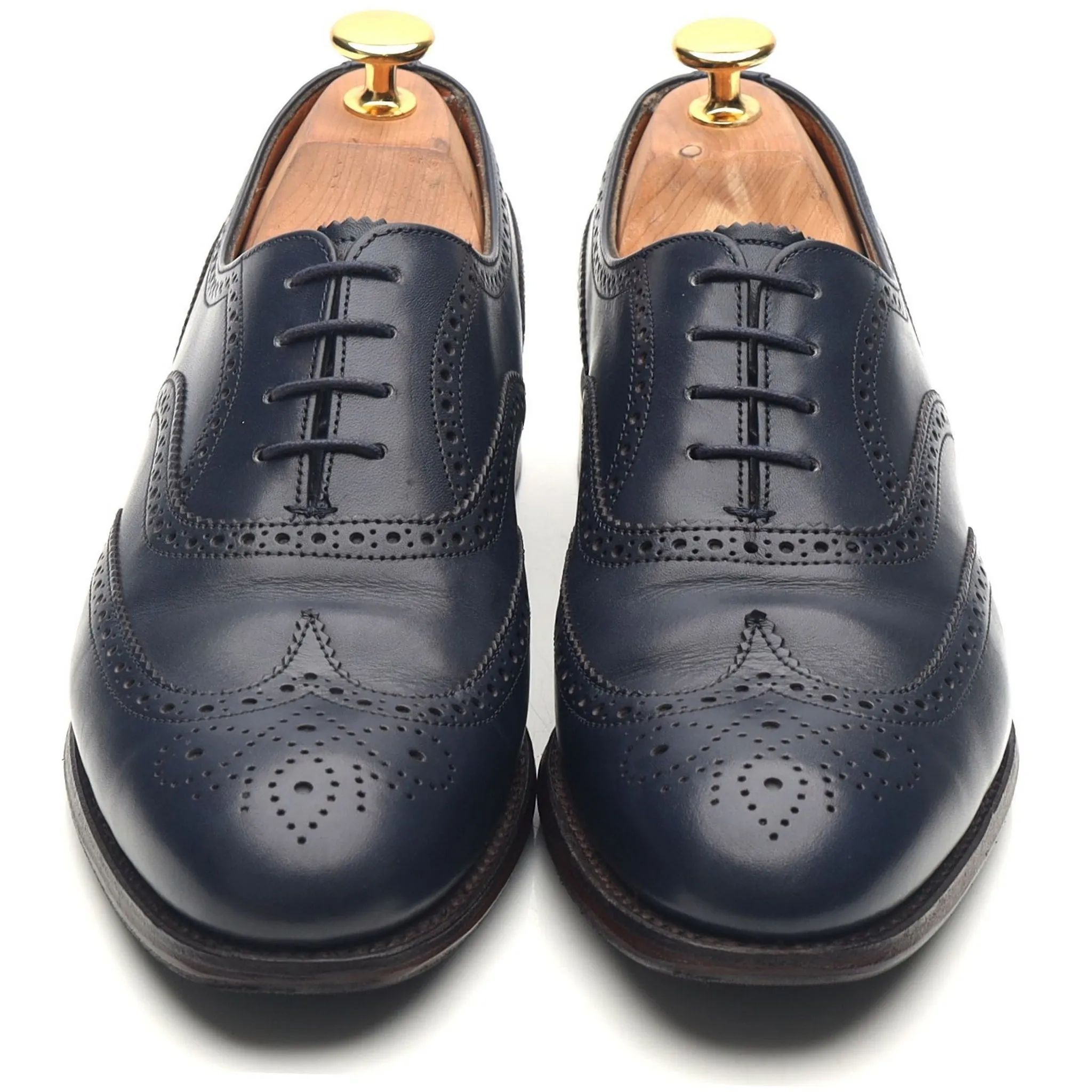 Women's 'Maisie' Blue Leather Brogues UK 5 D