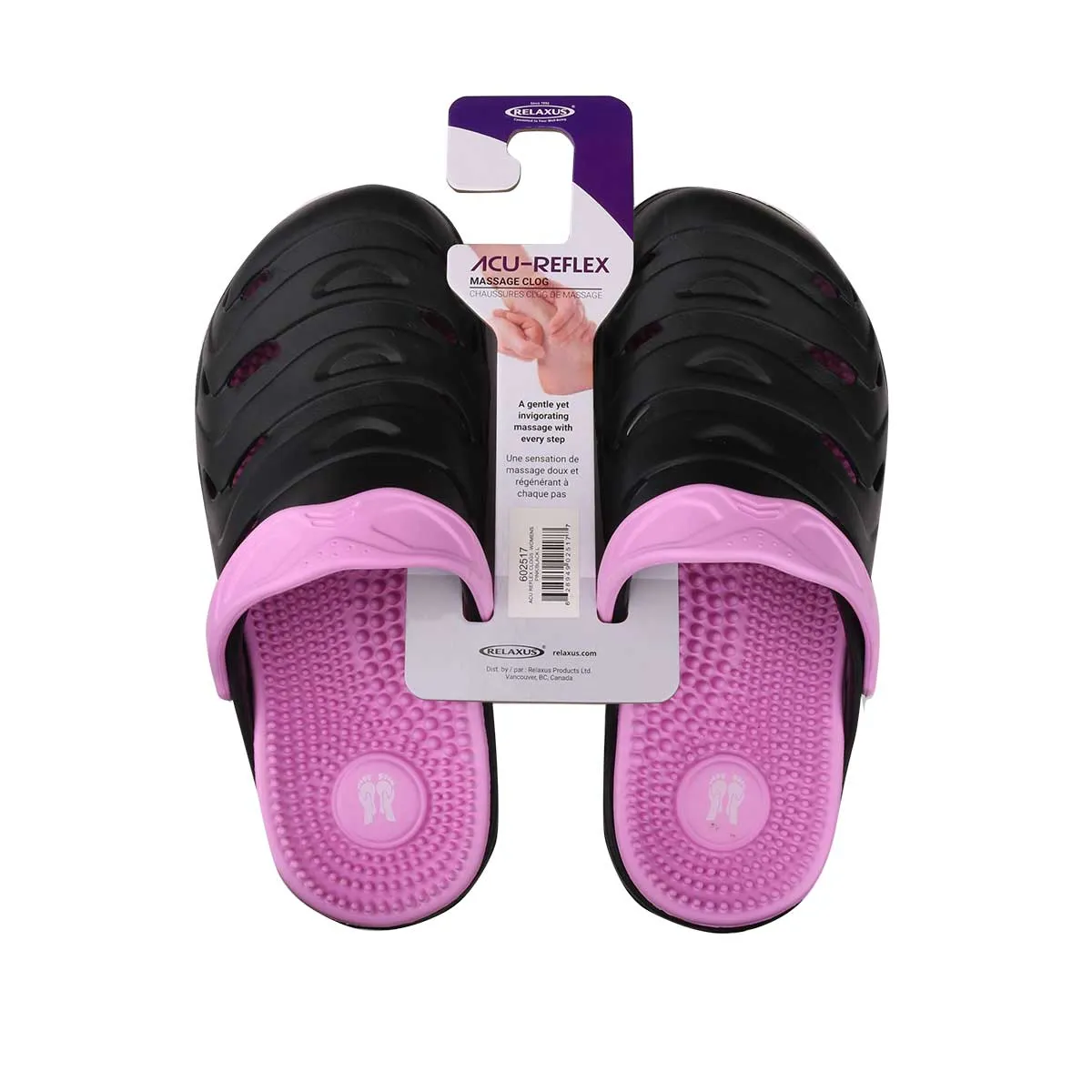 Women's Pink Acu Reflex Massage Clogs