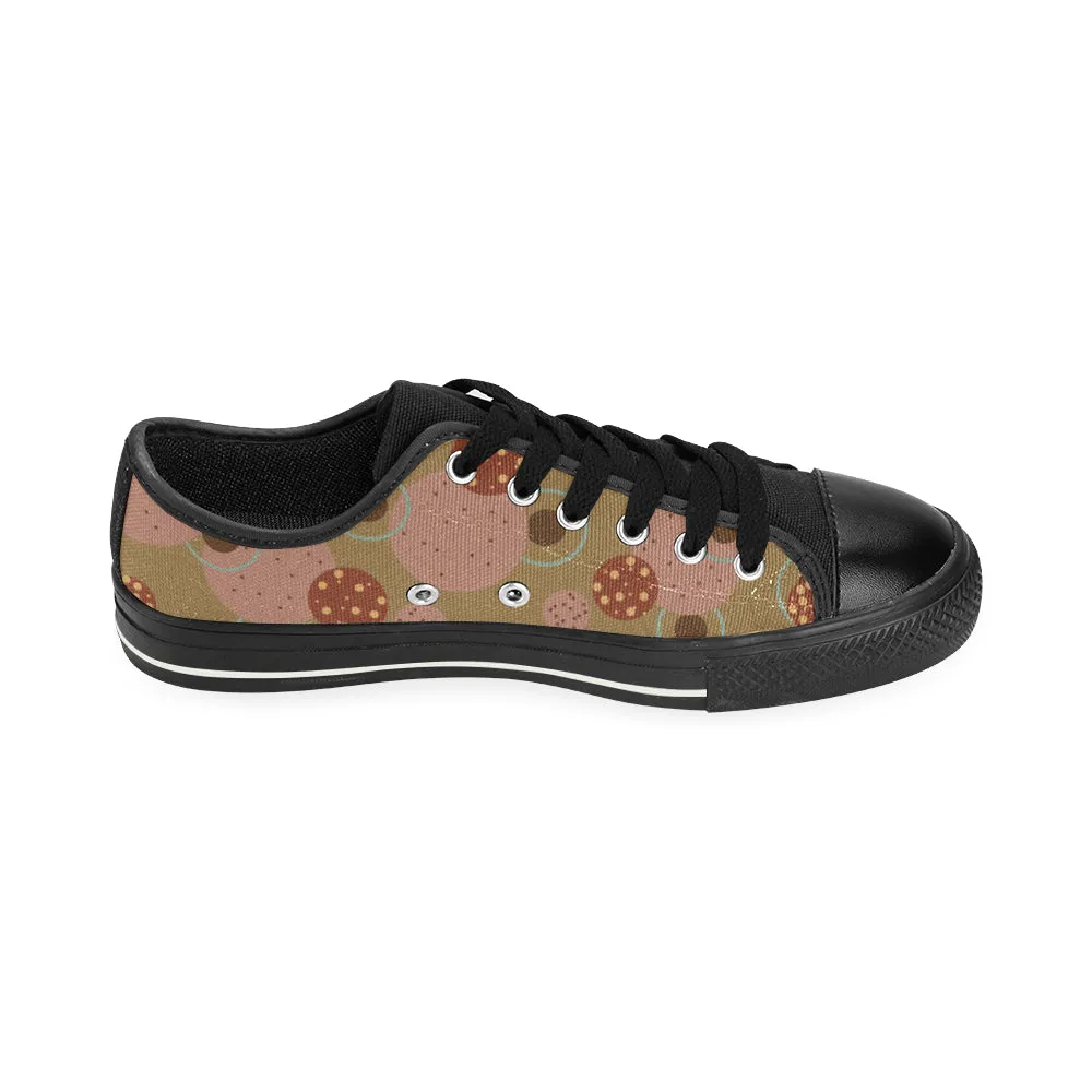 Women's Polka Dots Print Big Size Low Top Canvas Shoes