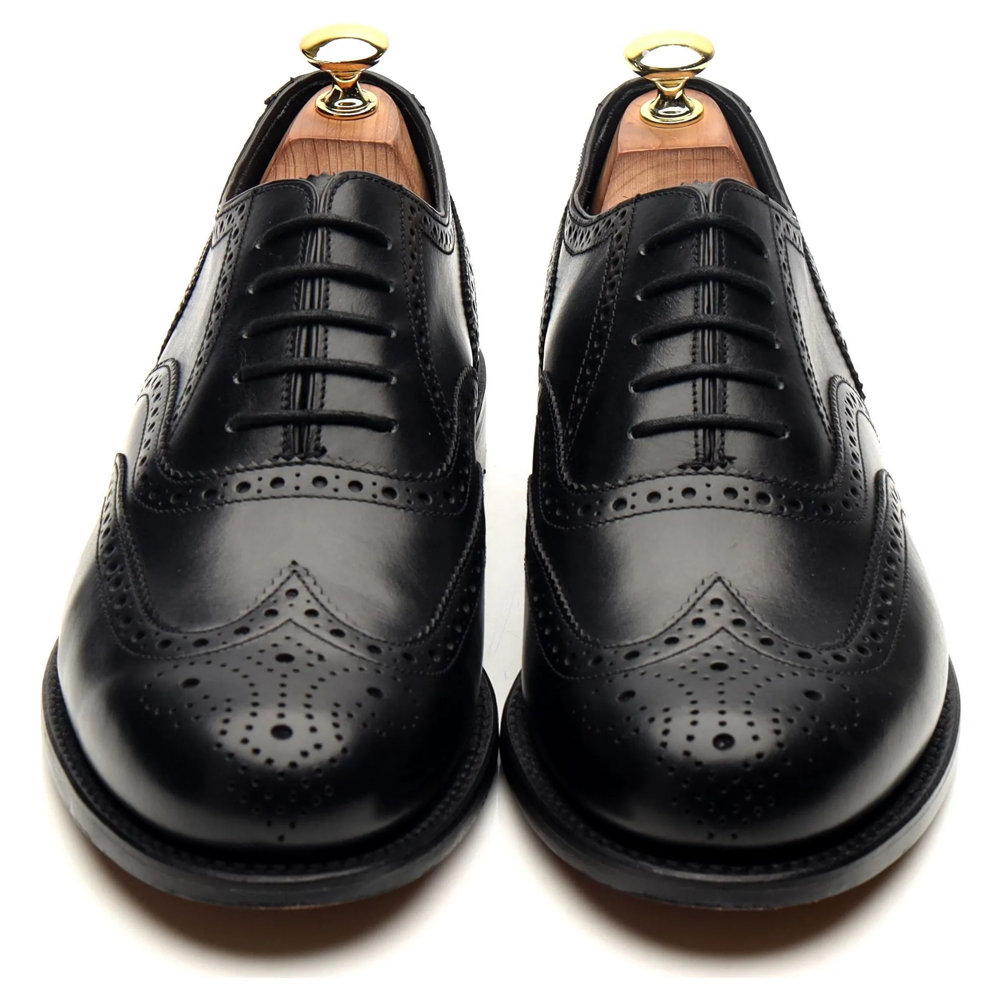 Women's 'Viv' Black Leather Oxford Brogues UK 8 F