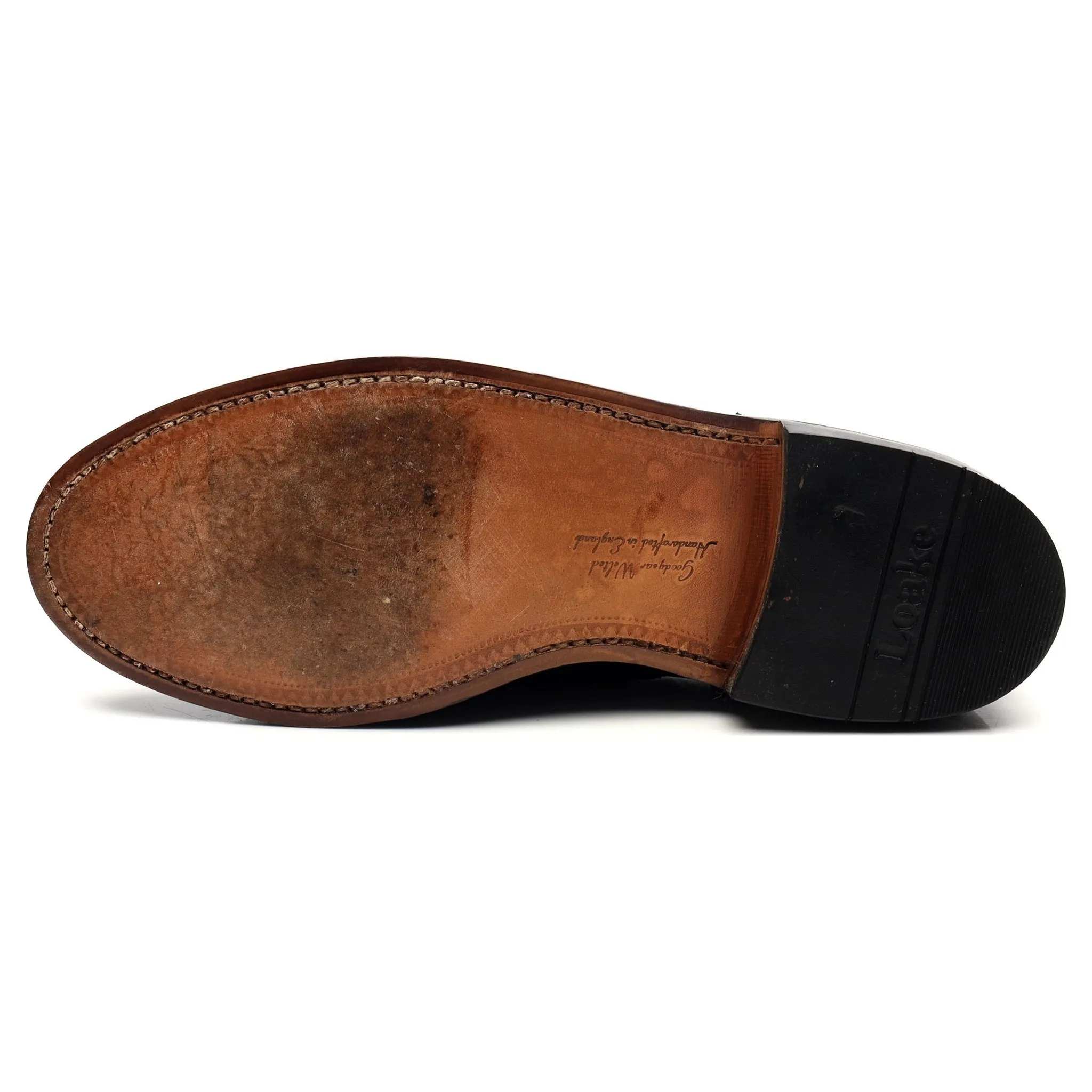 Women's 'Viv' Black Leather Oxford Brogues UK 8 F