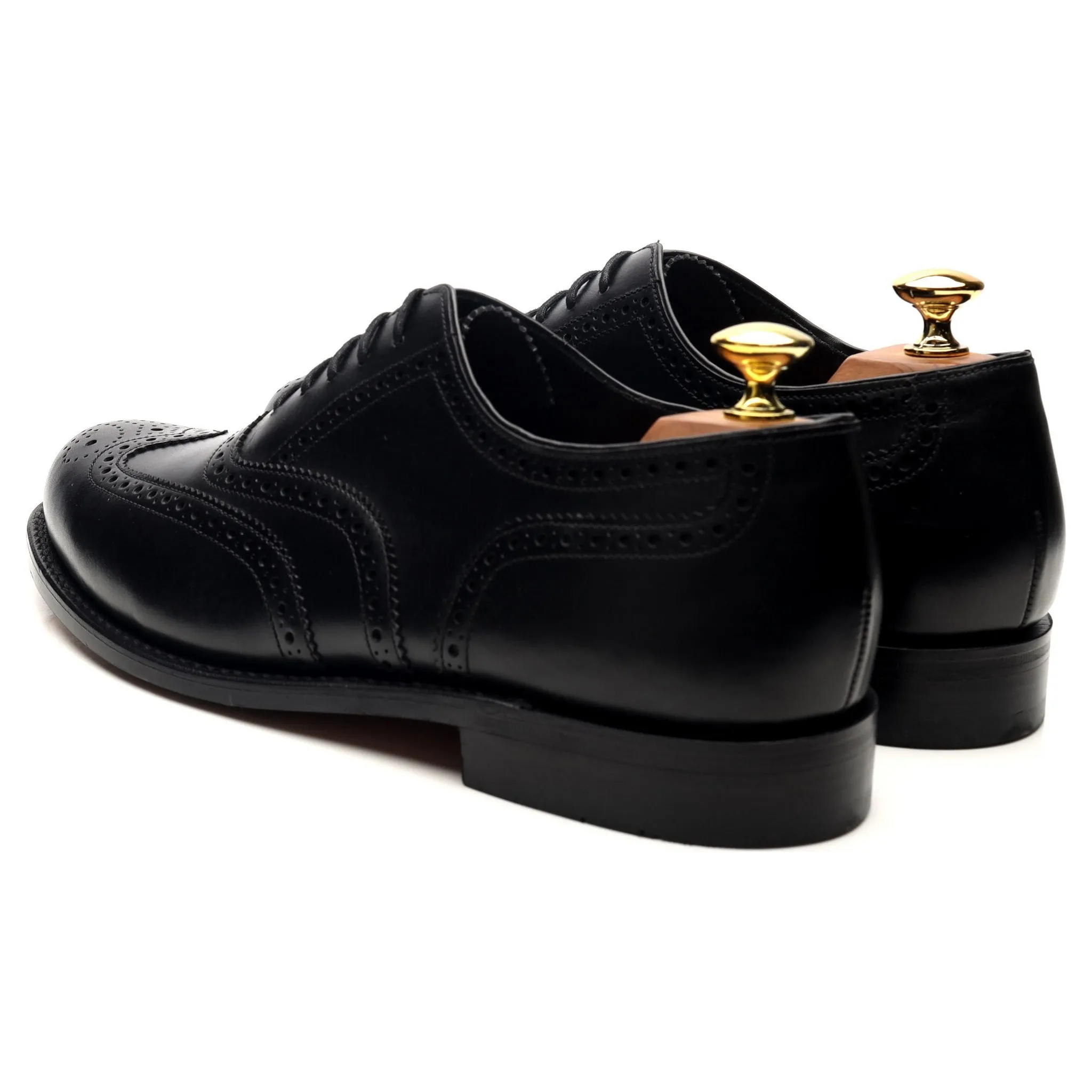 Women's 'Viv' Black Leather Oxford Brogues UK 8 F